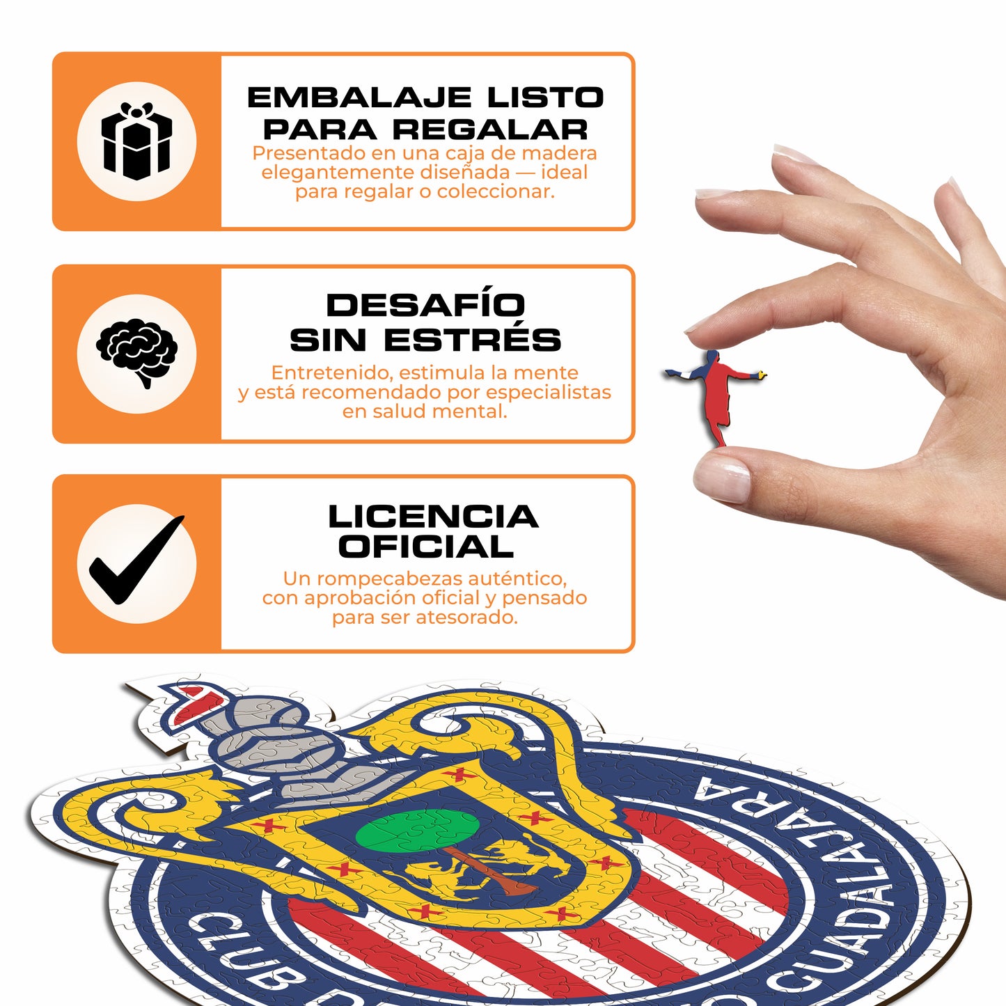 Chivas Guadalajara® Logo - Rompecabezas de Madera