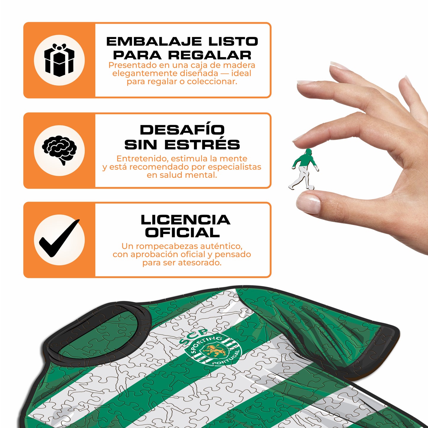 Sporting CP® Camiseta - Rompecabezas de Madera
