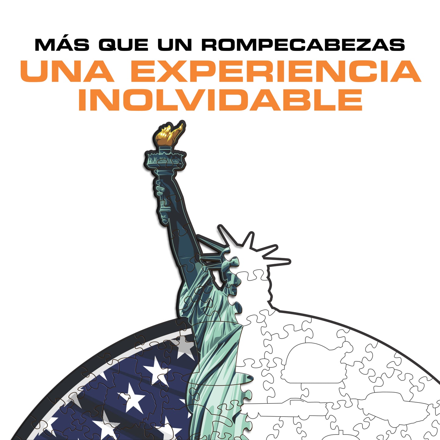 Estatua de la Libertad - Rompecabezas de Madera
