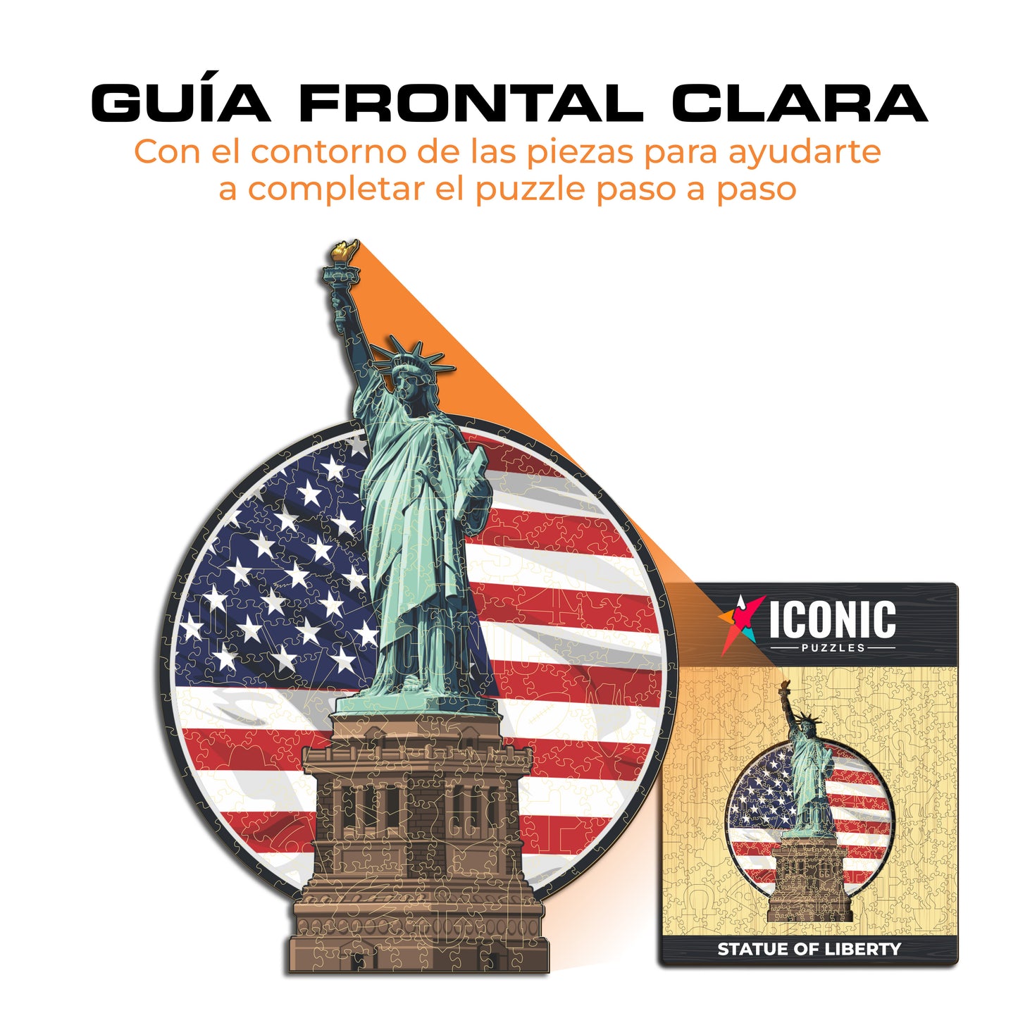 Estatua de la Libertad - Rompecabezas de Madera