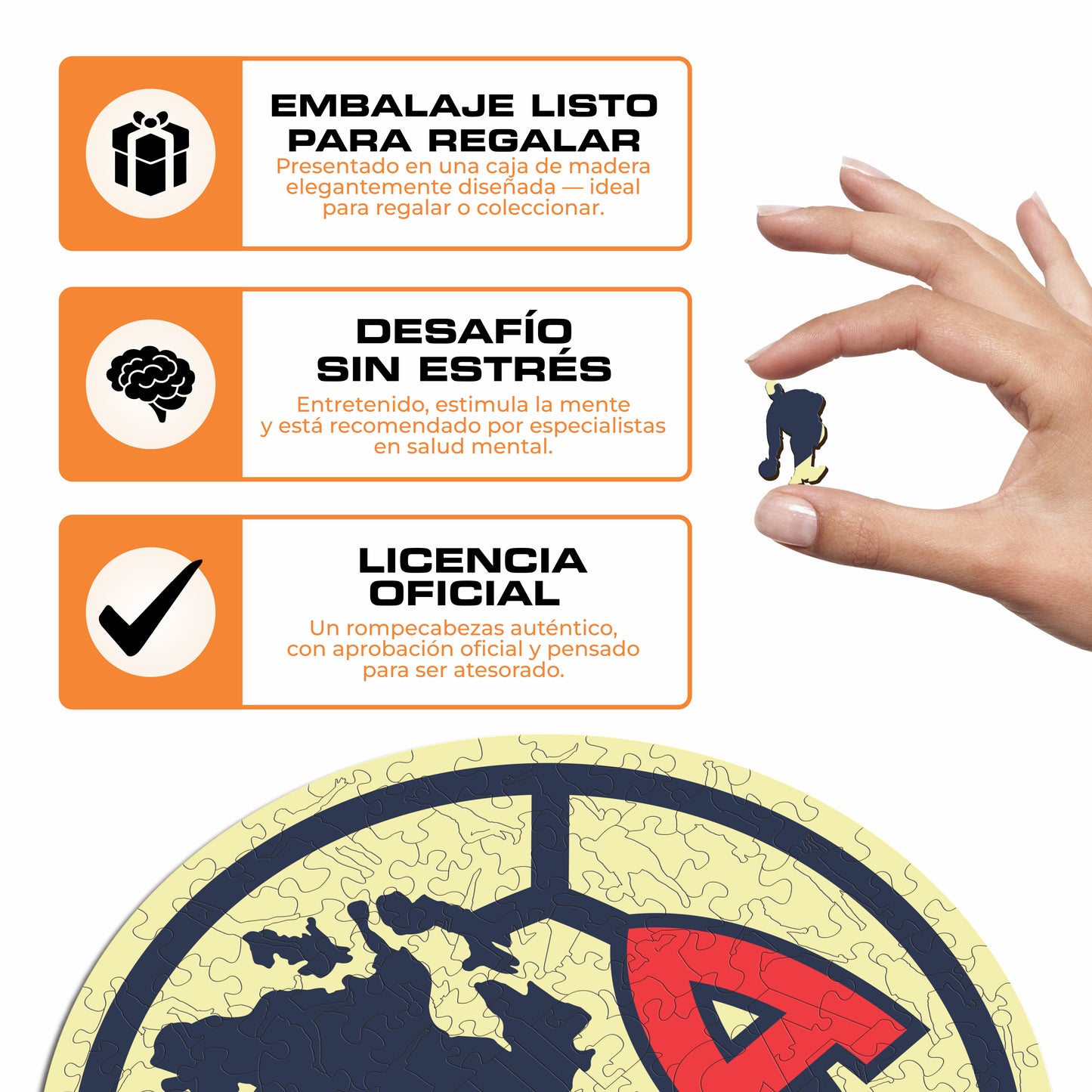 Club América® Logo - Rompecabezas de Madera