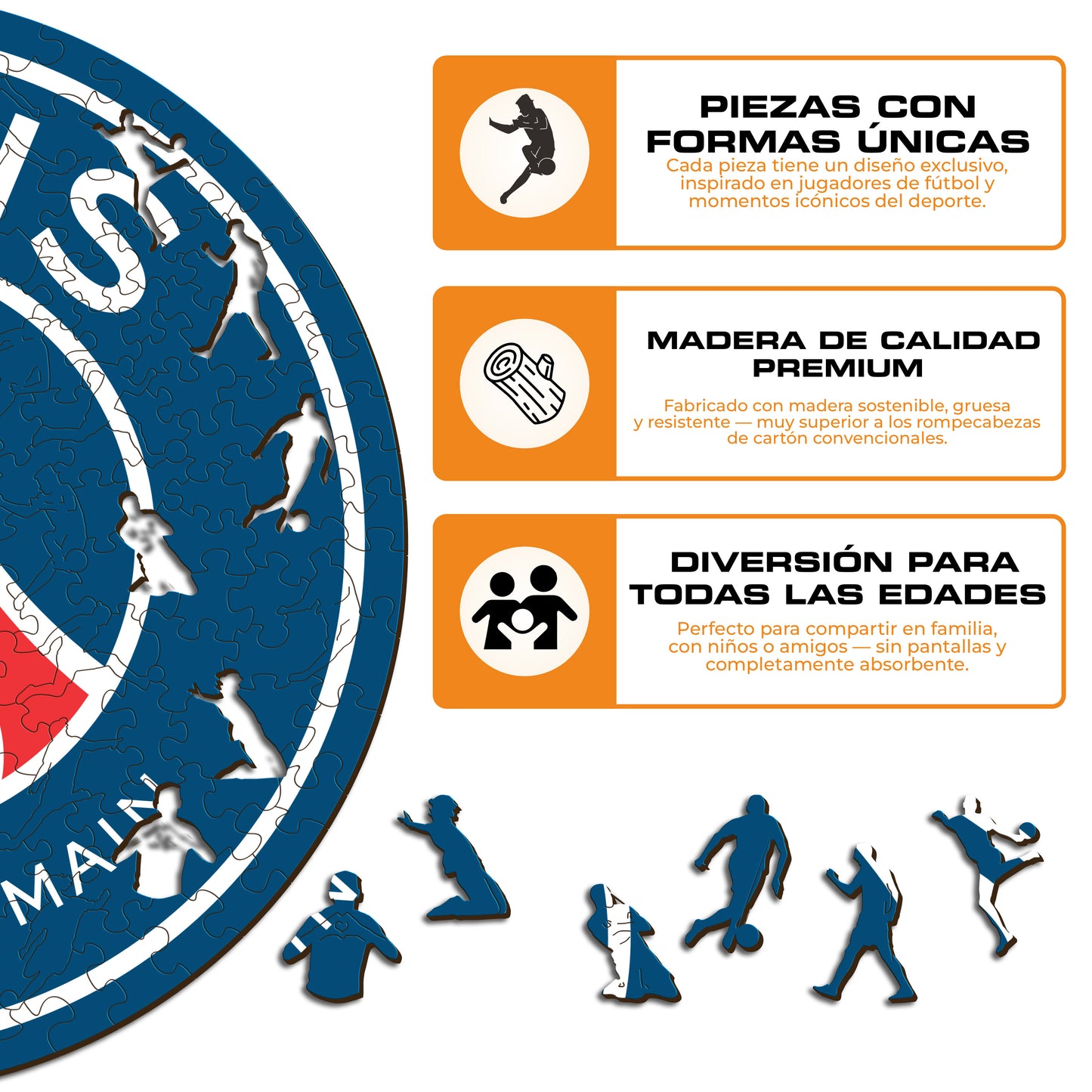 Paris Saint-Germain FC® Logo - Rompecabezas de Madera