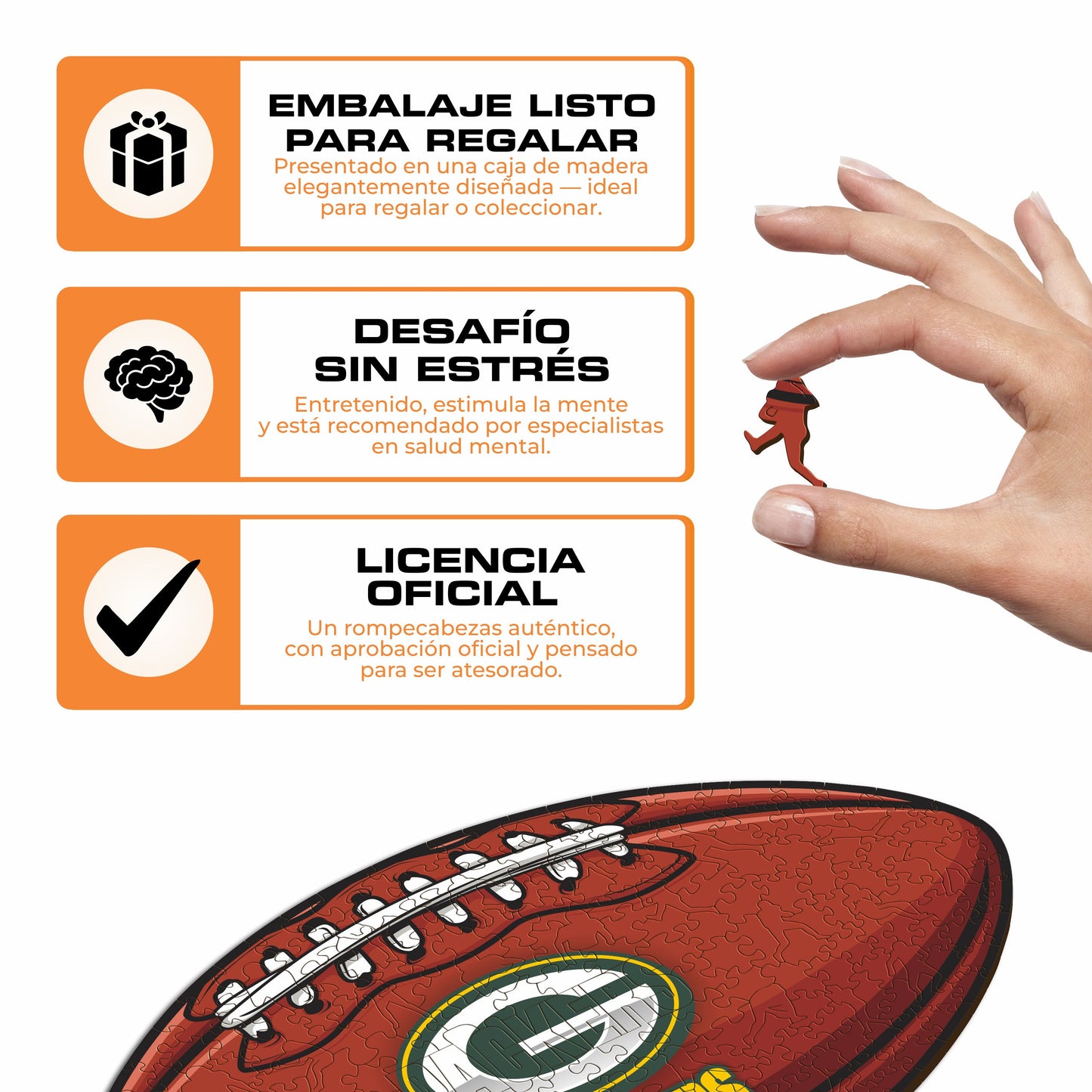 Green Bay Packers™ - Rompecabezas de Madera