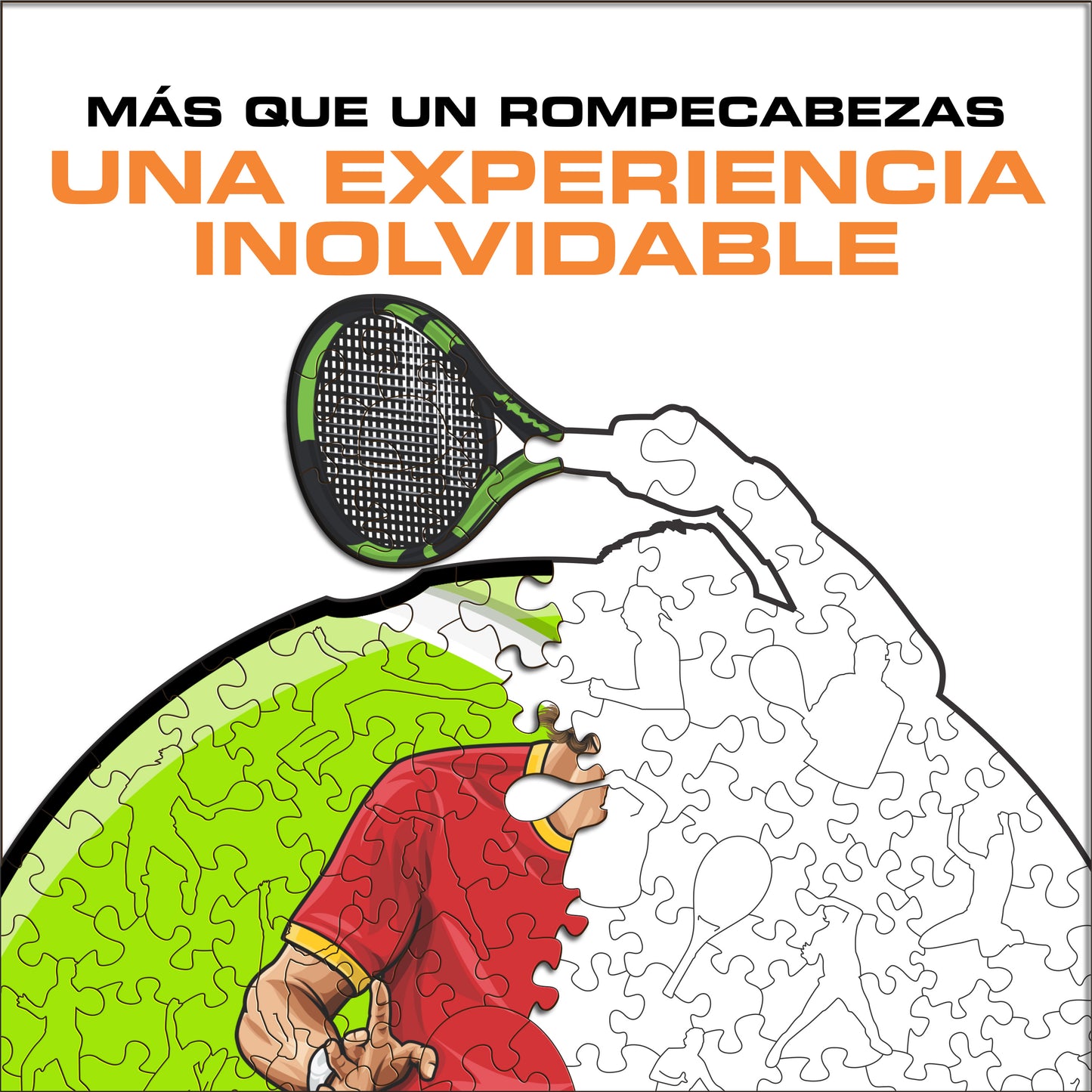 Rafael Nadal - Rompecabezas de Madera