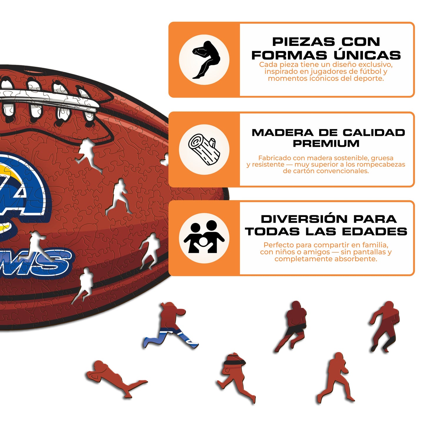 Los Angeles Rams™ - Rompecabezas de Madera