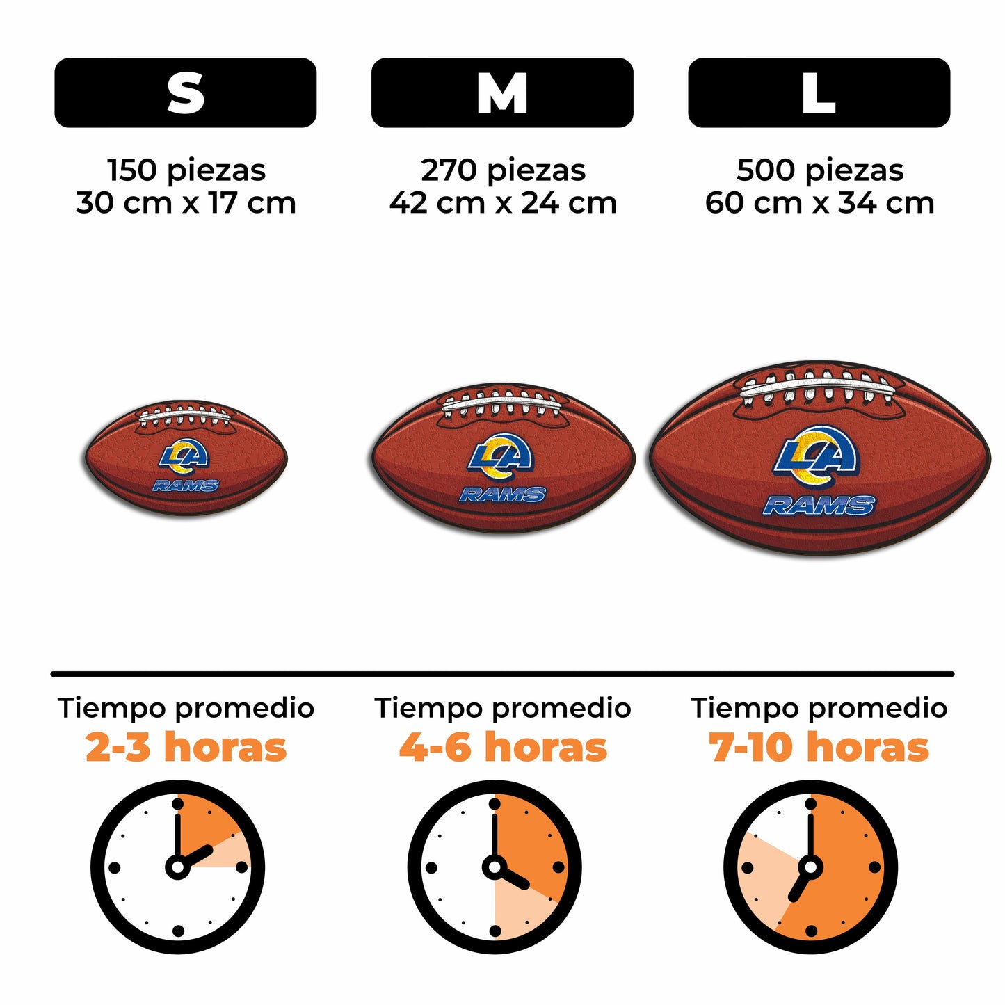 Los Angeles Rams™ - Rompecabezas de Madera