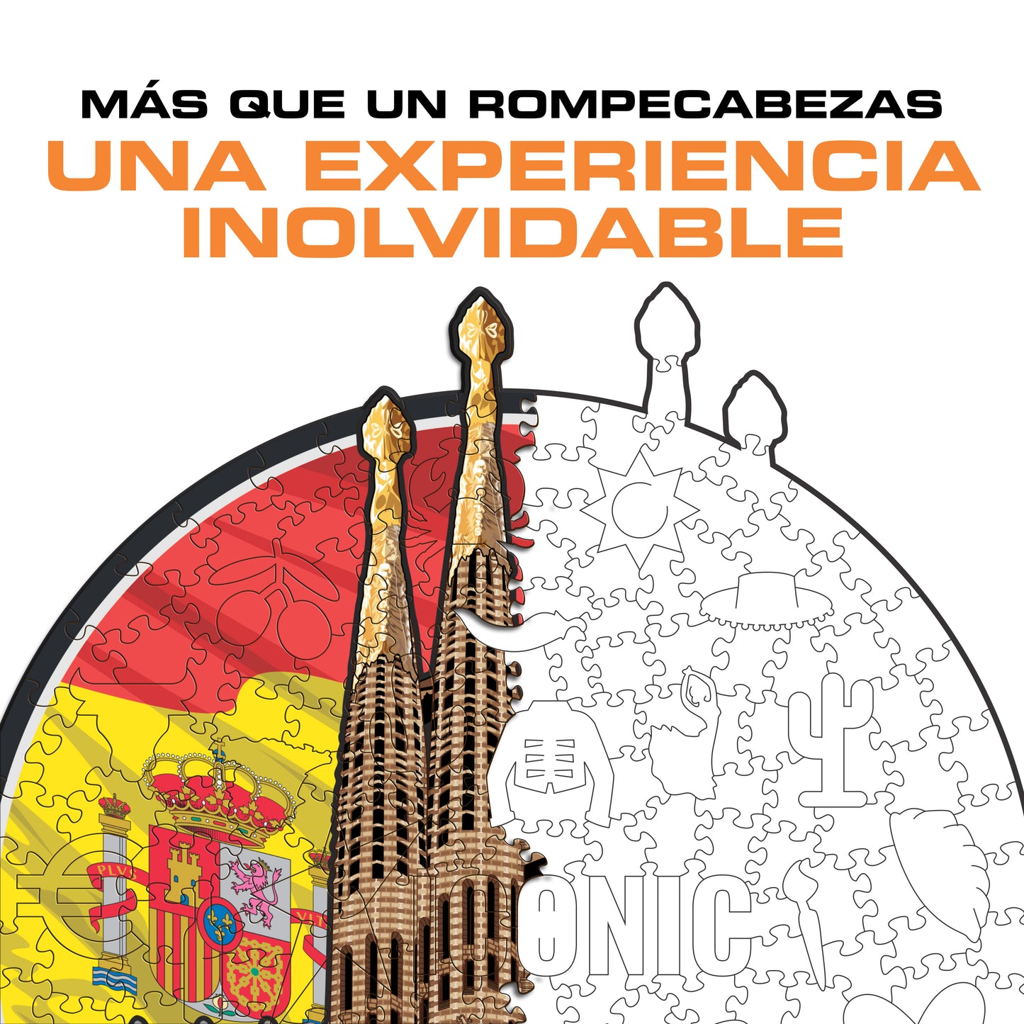 Sagrada Família - Rompecabezas de Madera