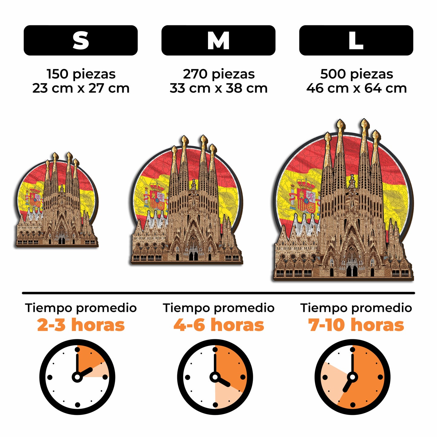 Sagrada Família - Rompecabezas de Madera