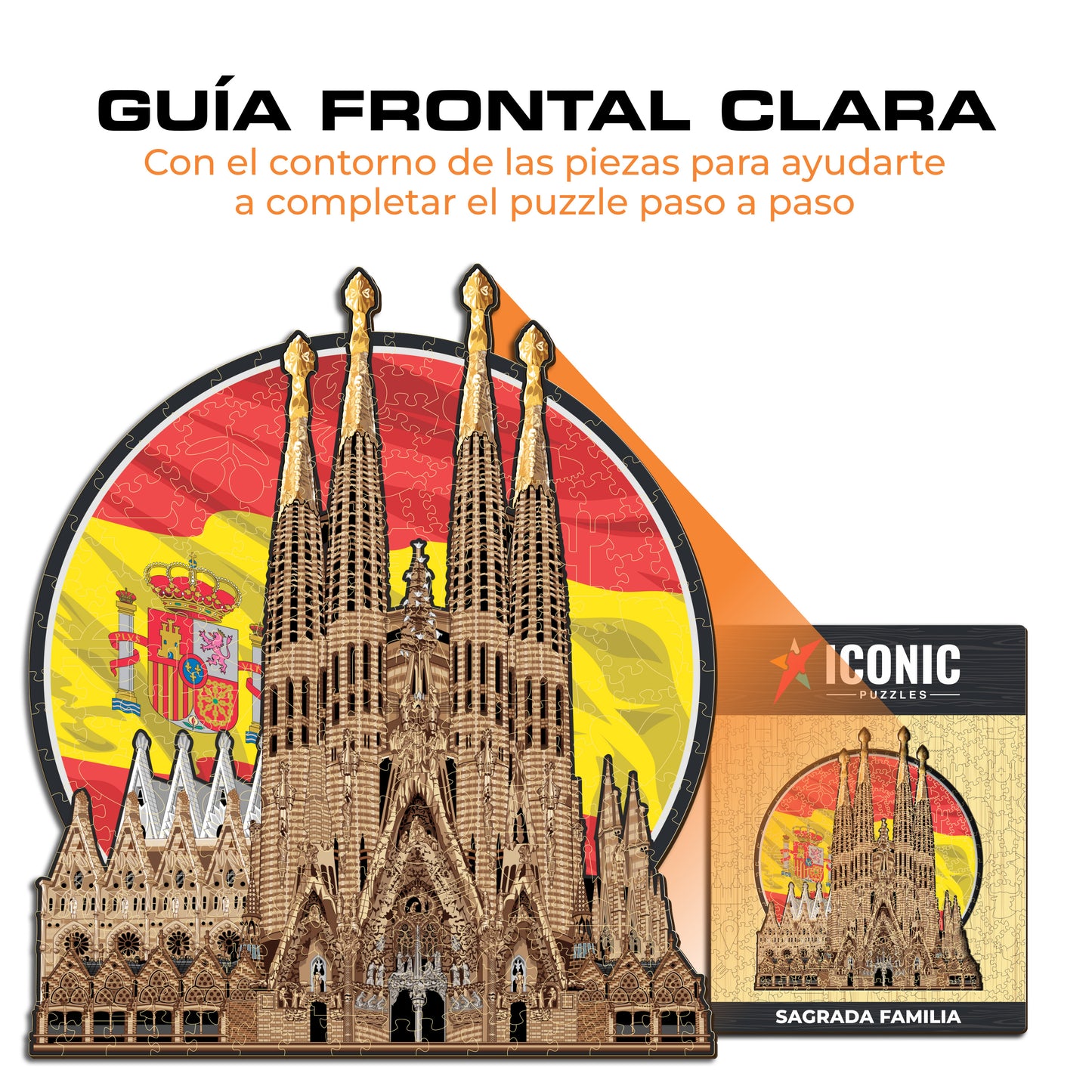 Sagrada Família - Rompecabezas de Madera