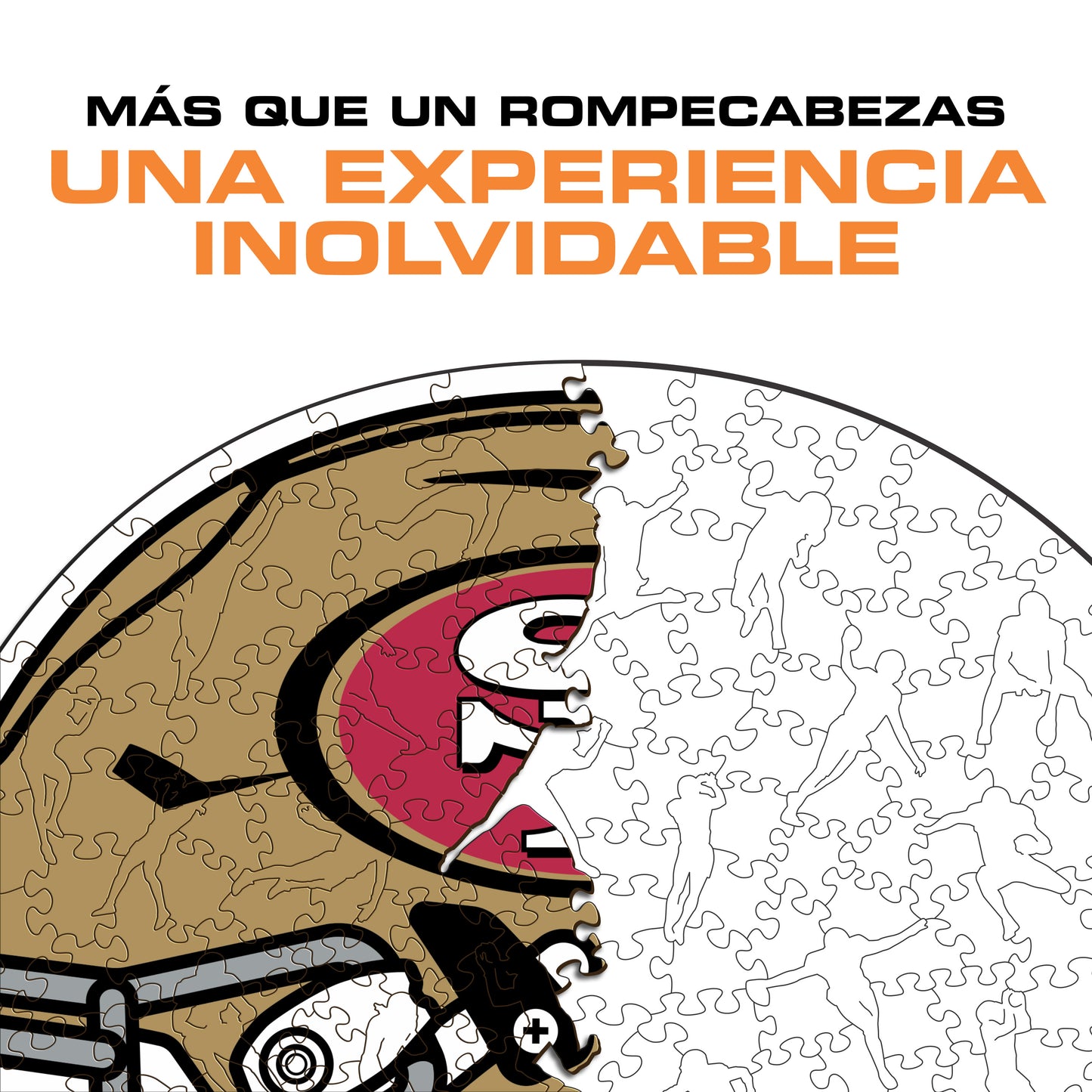 San Francisco 49ers™ Casco - Rompecabezas de Madera