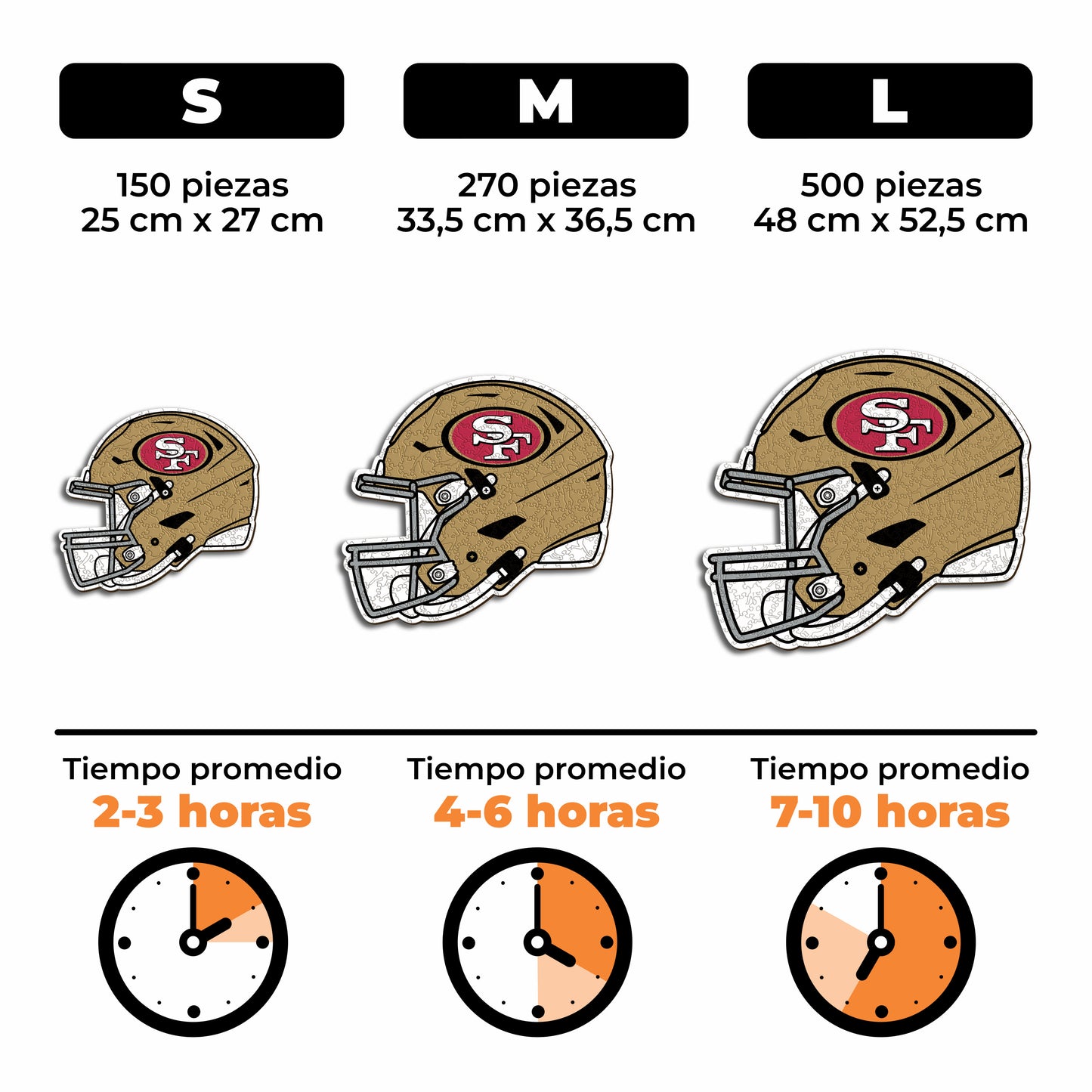 San Francisco 49ers™ Casco - Rompecabezas de Madera