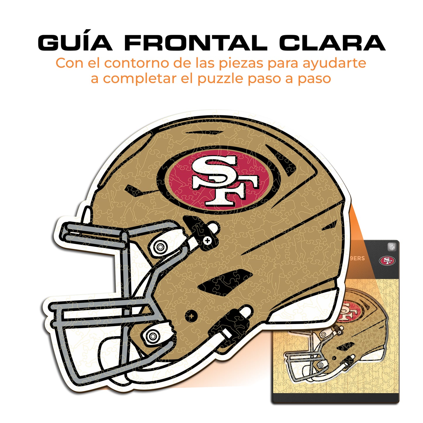 San Francisco 49ers™ Casco - Rompecabezas de Madera