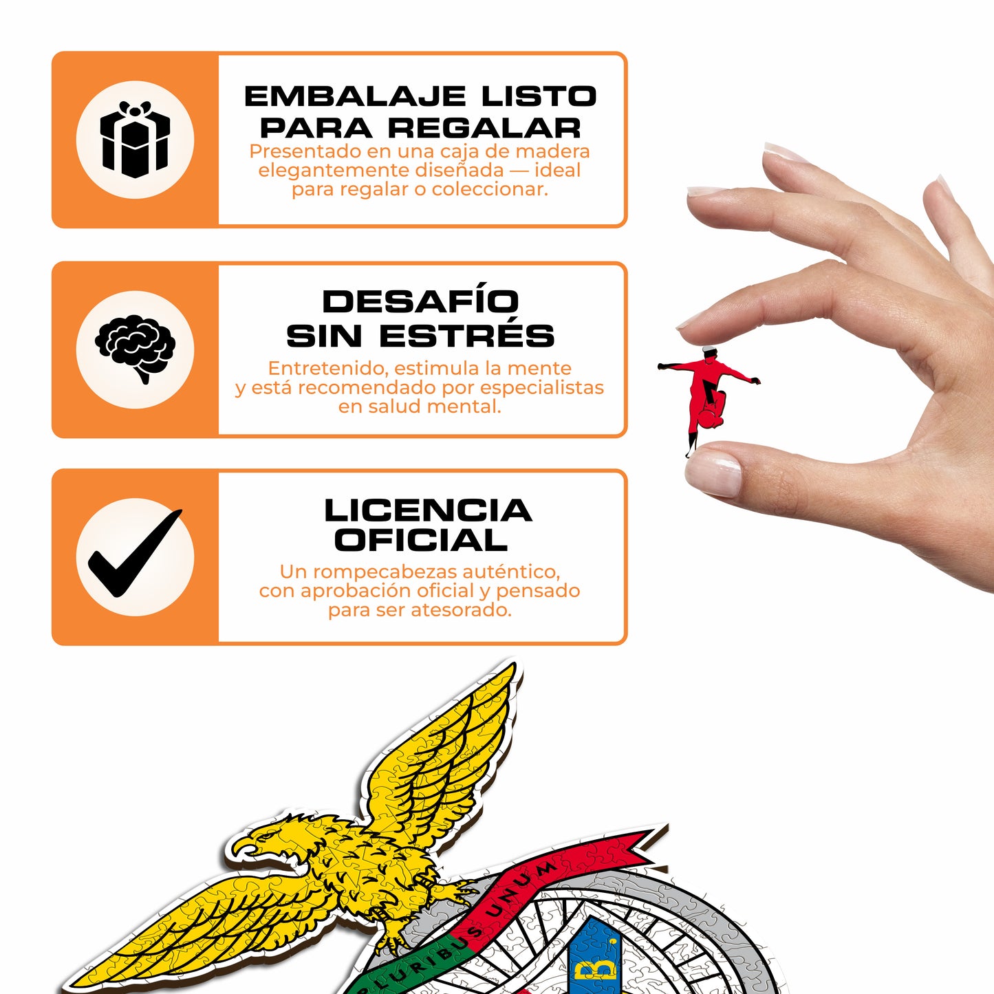 SL Benfica® Logo - Rompecabezas de Madera