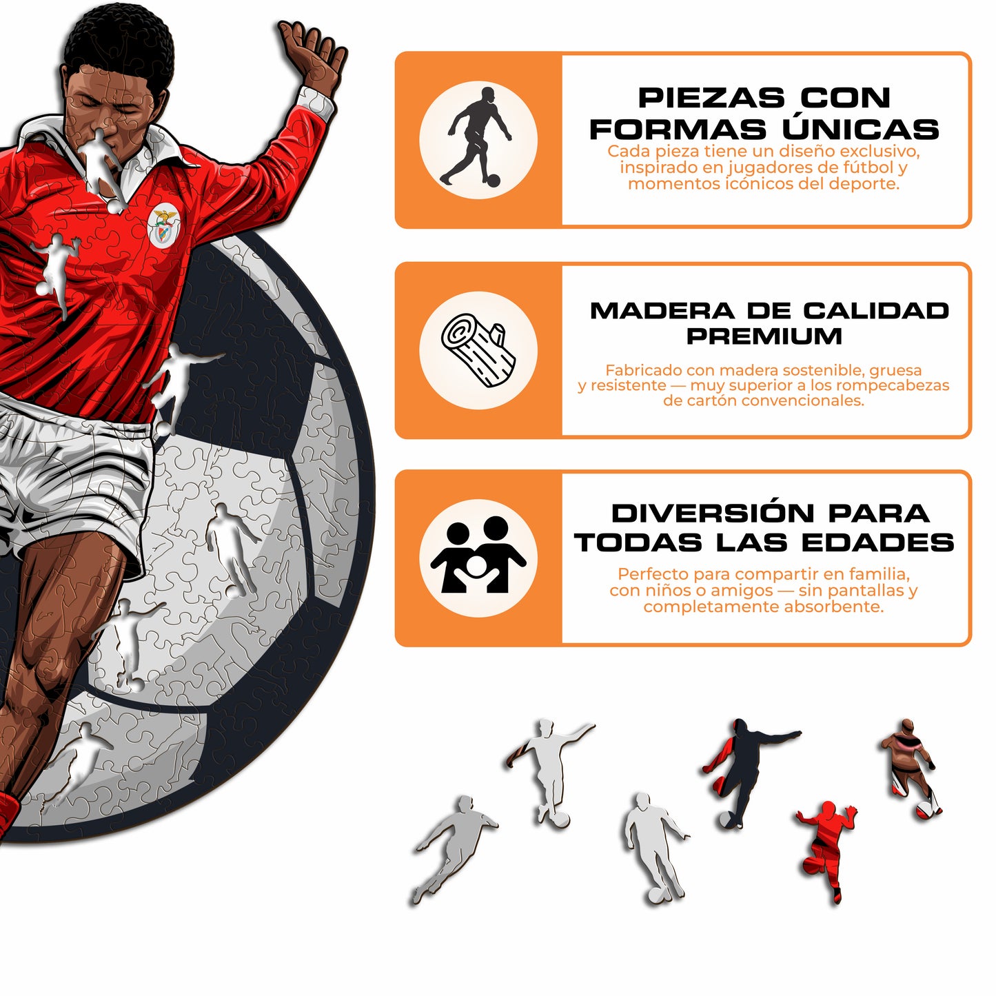 2 PACK SL Benfica® Eusebio + Estádio