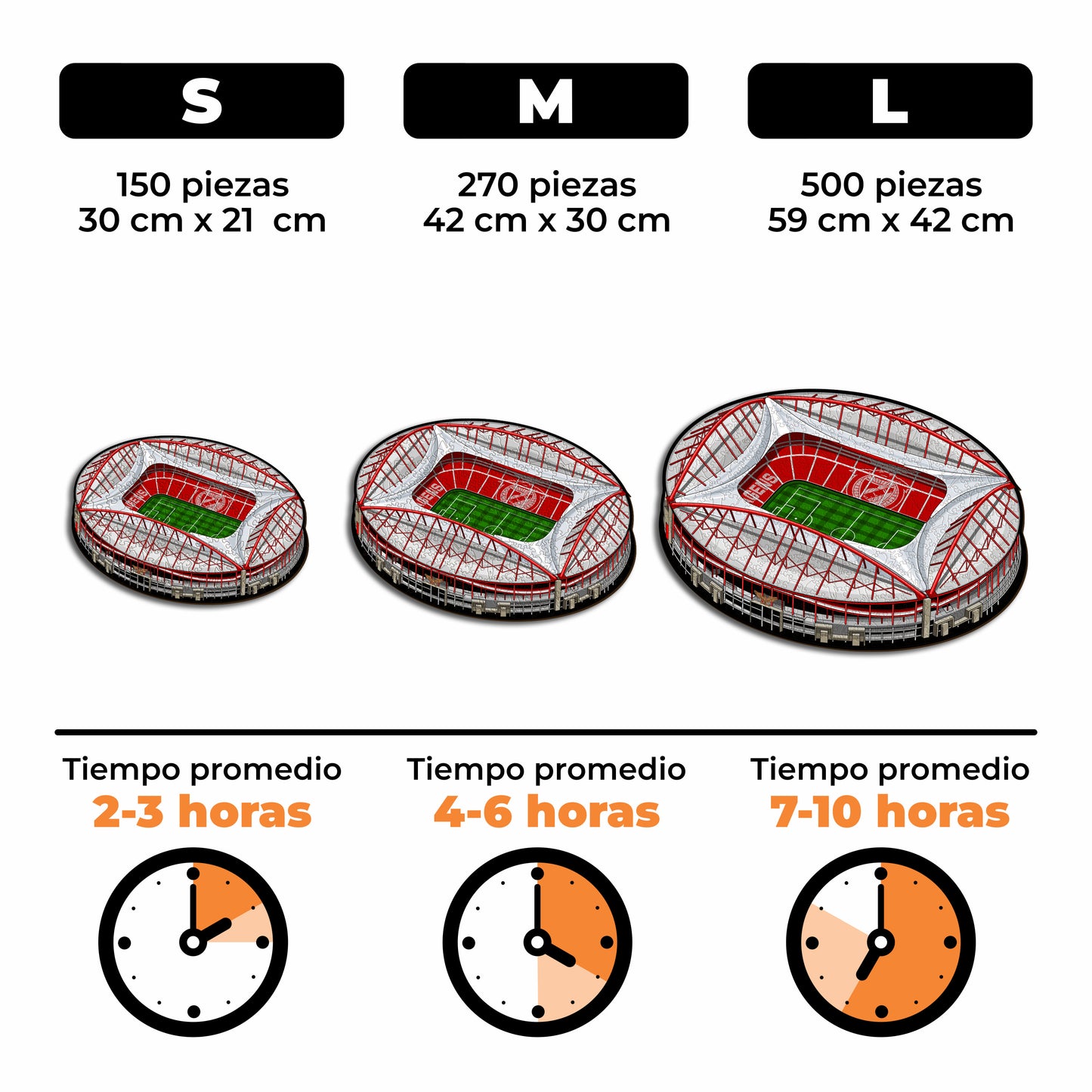 2 PACK SL Benfica® Eusebio + Estádio