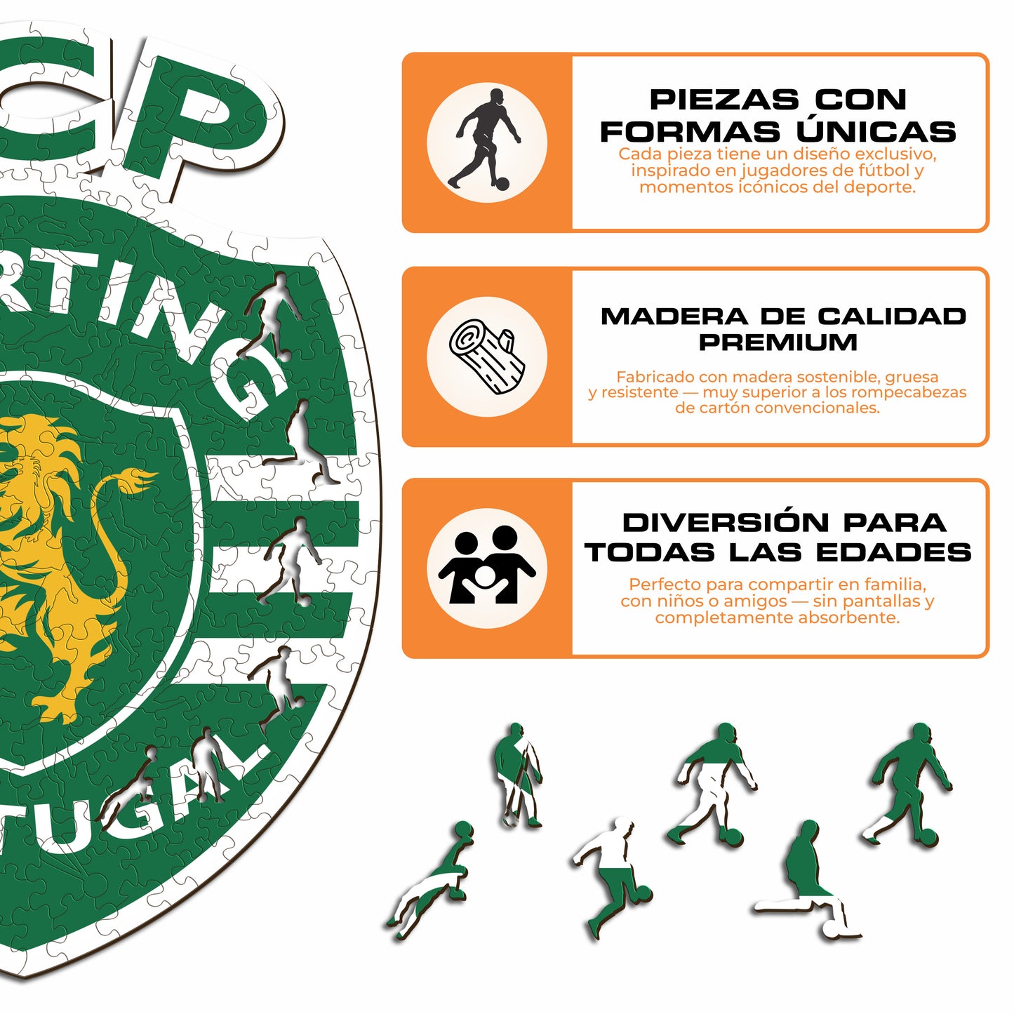 Sporting CP® Logo - Rompecabezas de Madera
