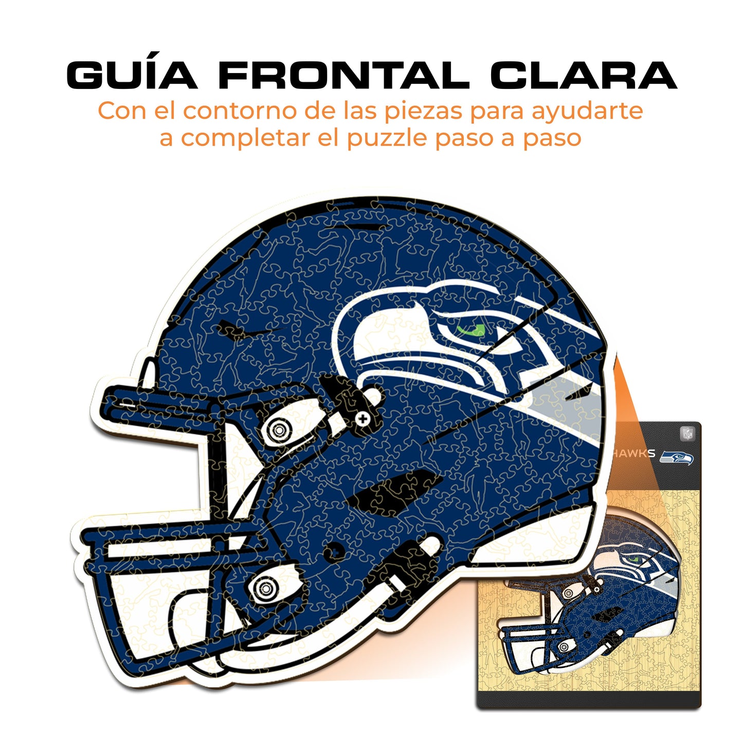 Seattle Seahawks™ Casco - Rompecabezas de Madera