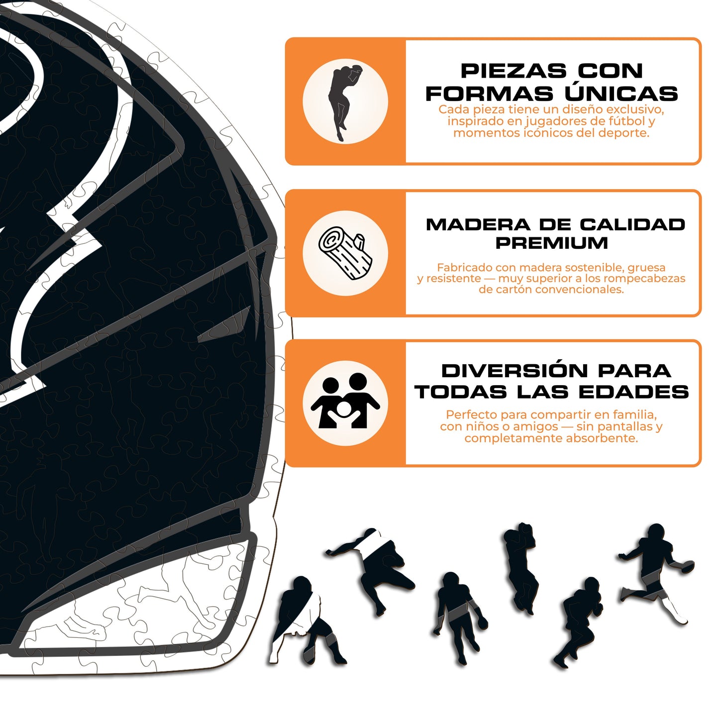 Houston Texans™ Casco - Rompecabezas de Madera