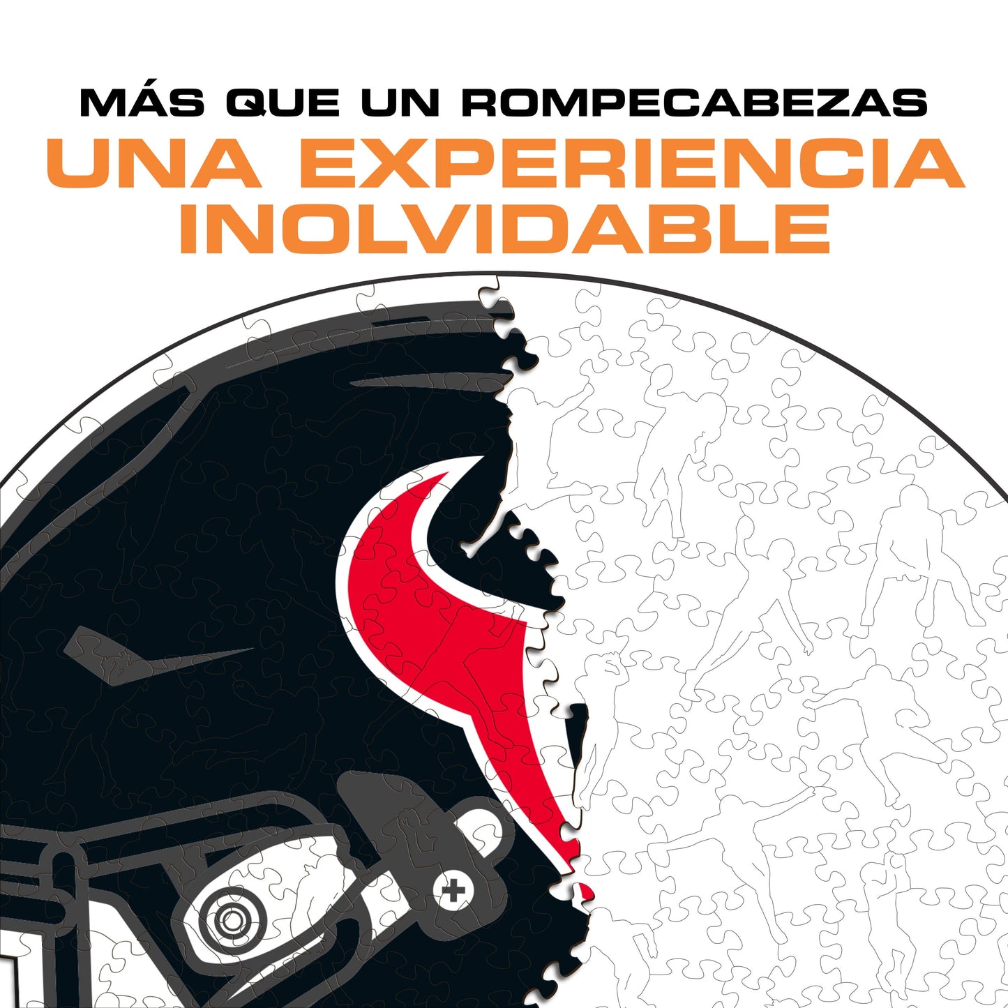 Houston Texans™ Casco - Rompecabezas de Madera