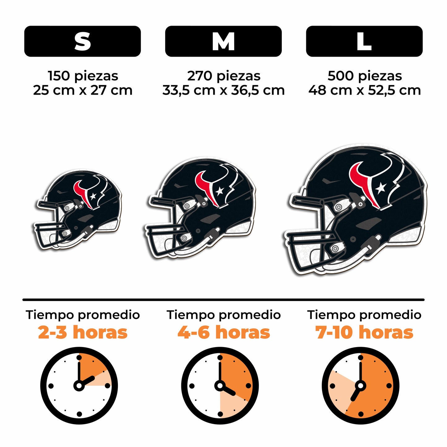 Houston Texans™ Casco - Rompecabezas de Madera