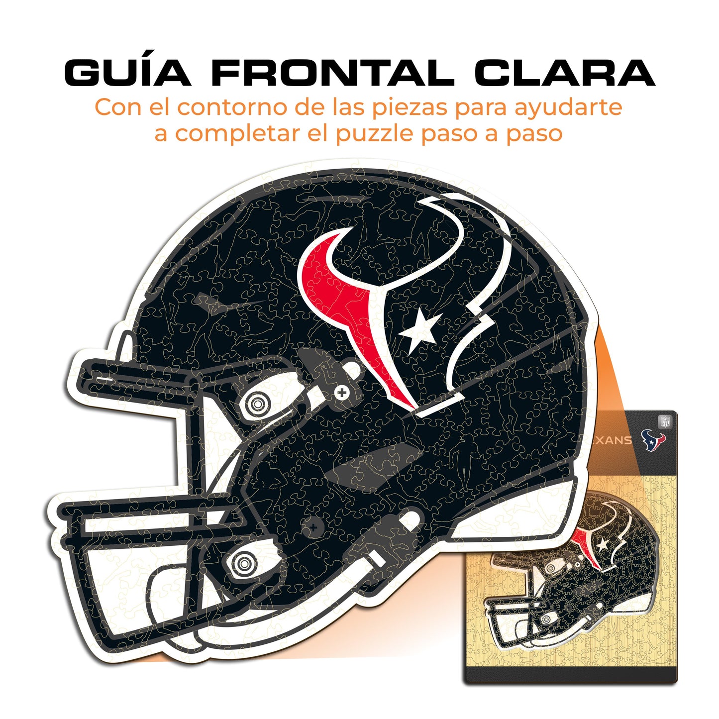 Houston Texans™ Casco - Rompecabezas de Madera