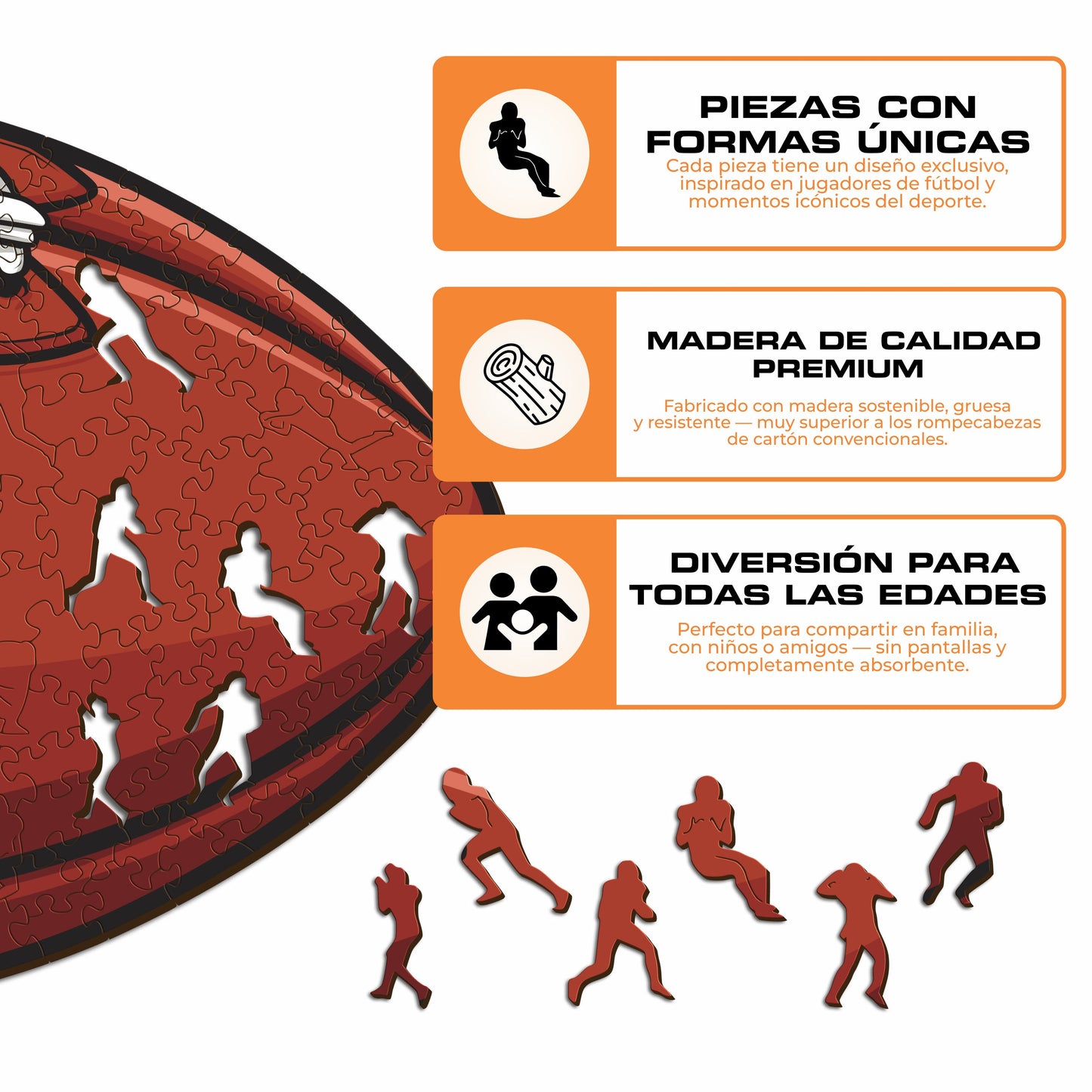 Houston Texans™ - Rompecabezas de Madera