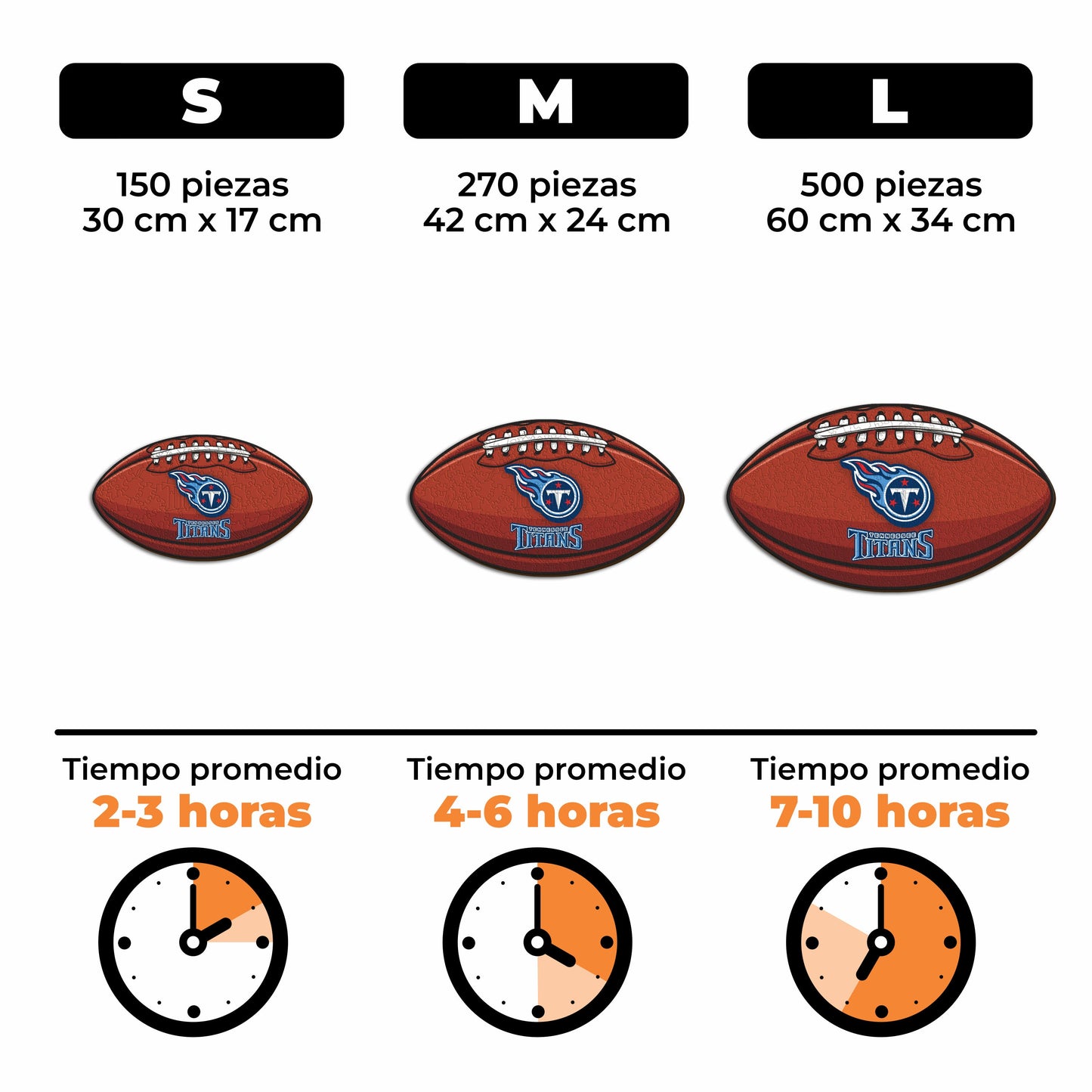 Tennessee Titans™ - Rompecabezas de Madera