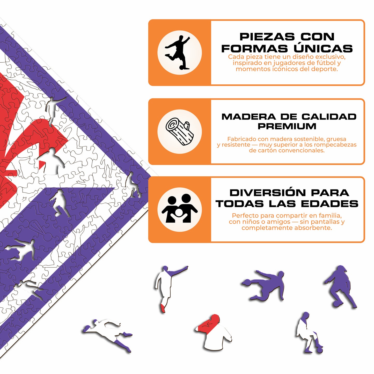 ACF Fiorentina® Logo - Rompecabezas de Madera