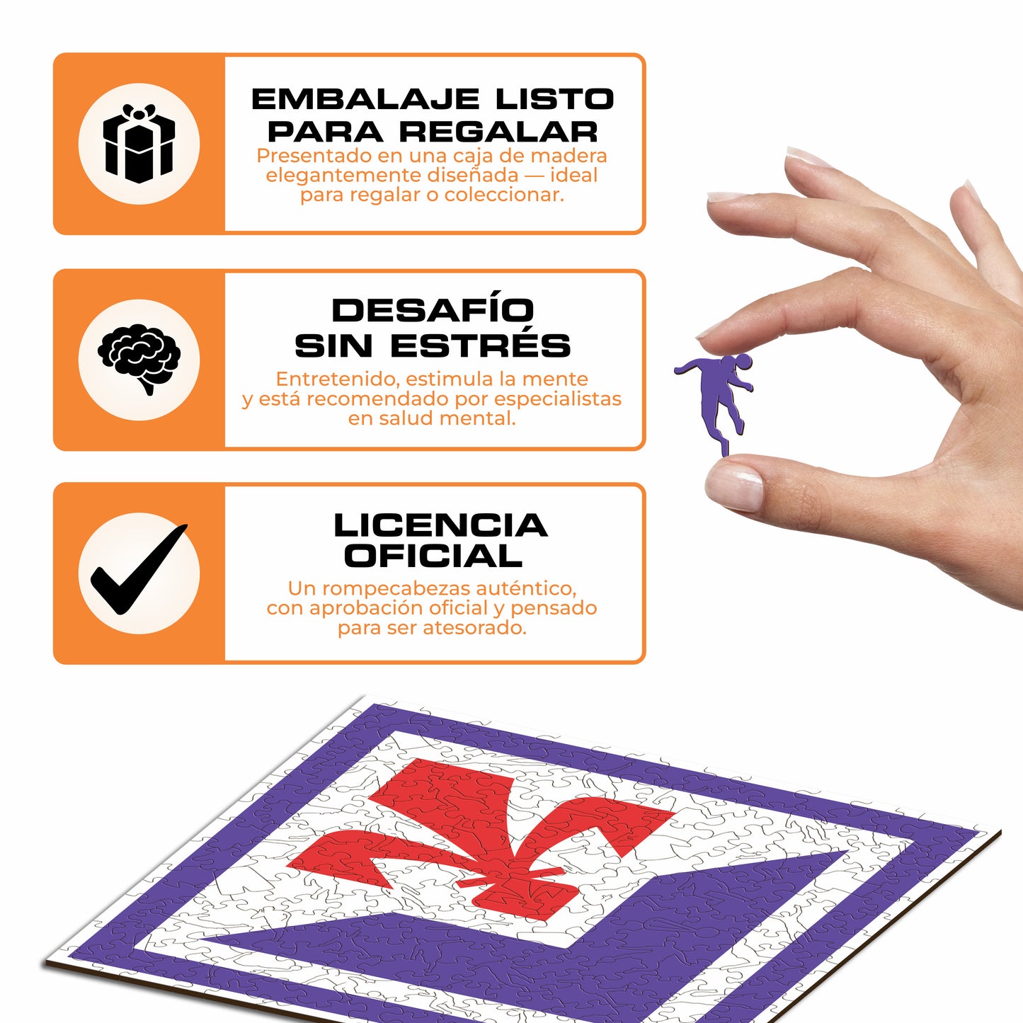 ACF Fiorentina® Logo - Rompecabezas de Madera