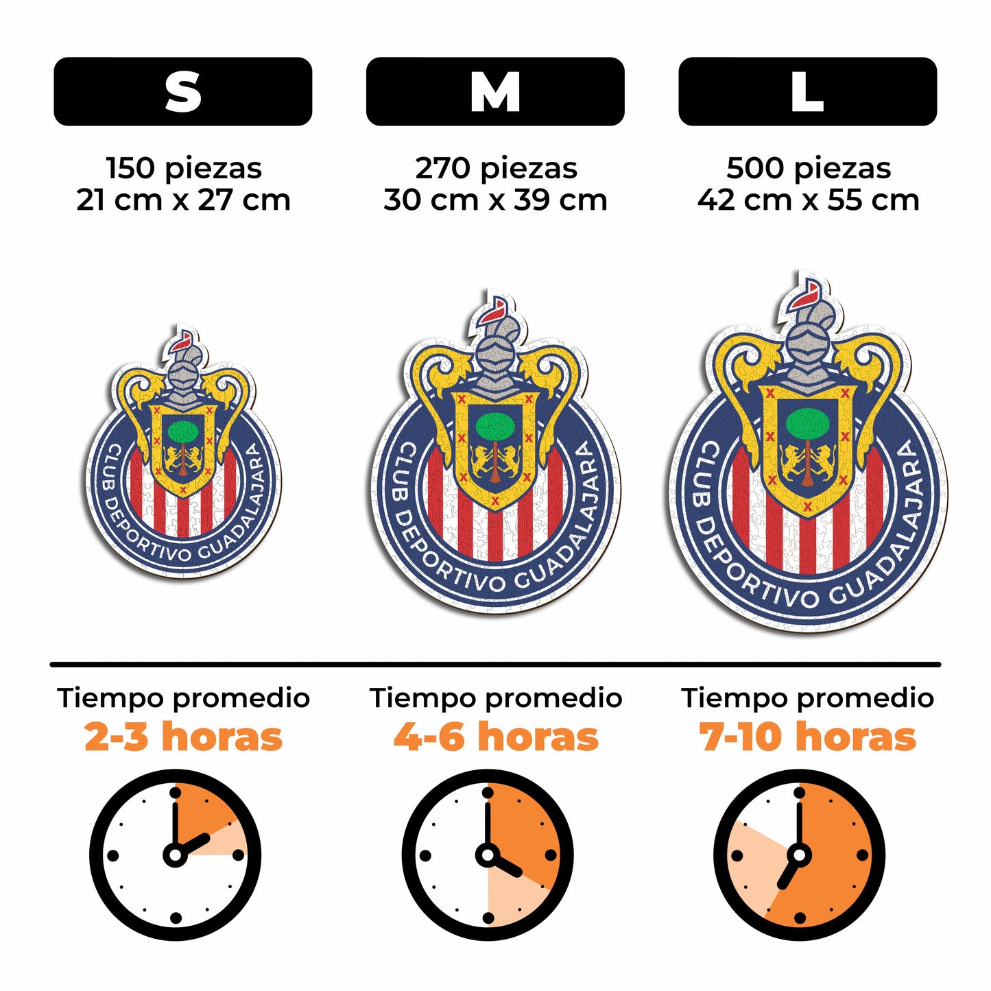 Chivas Guadalajara® Logo - Rompecabezas de Madera