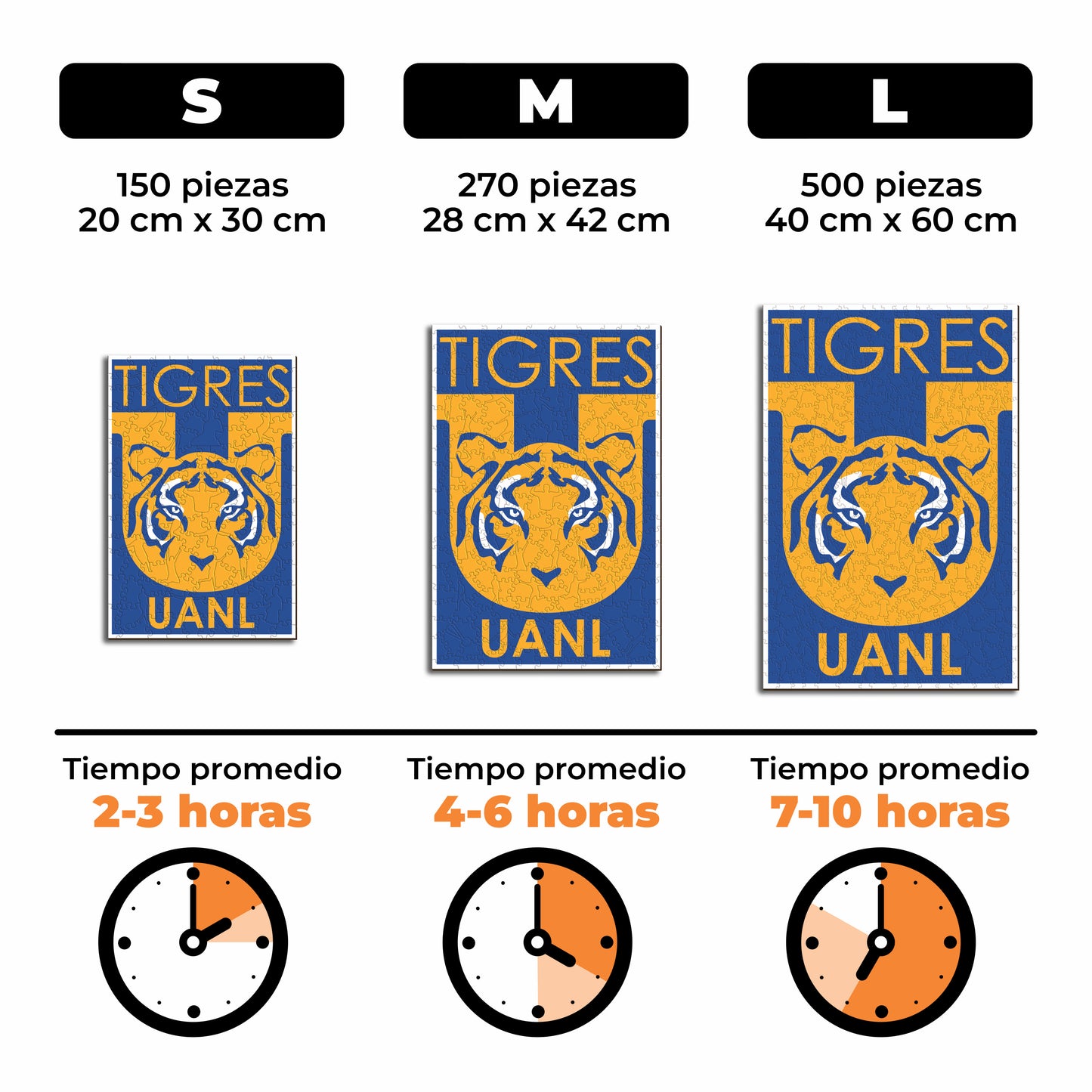 Tigres UANL® Logo - Rompecabezas de Madera