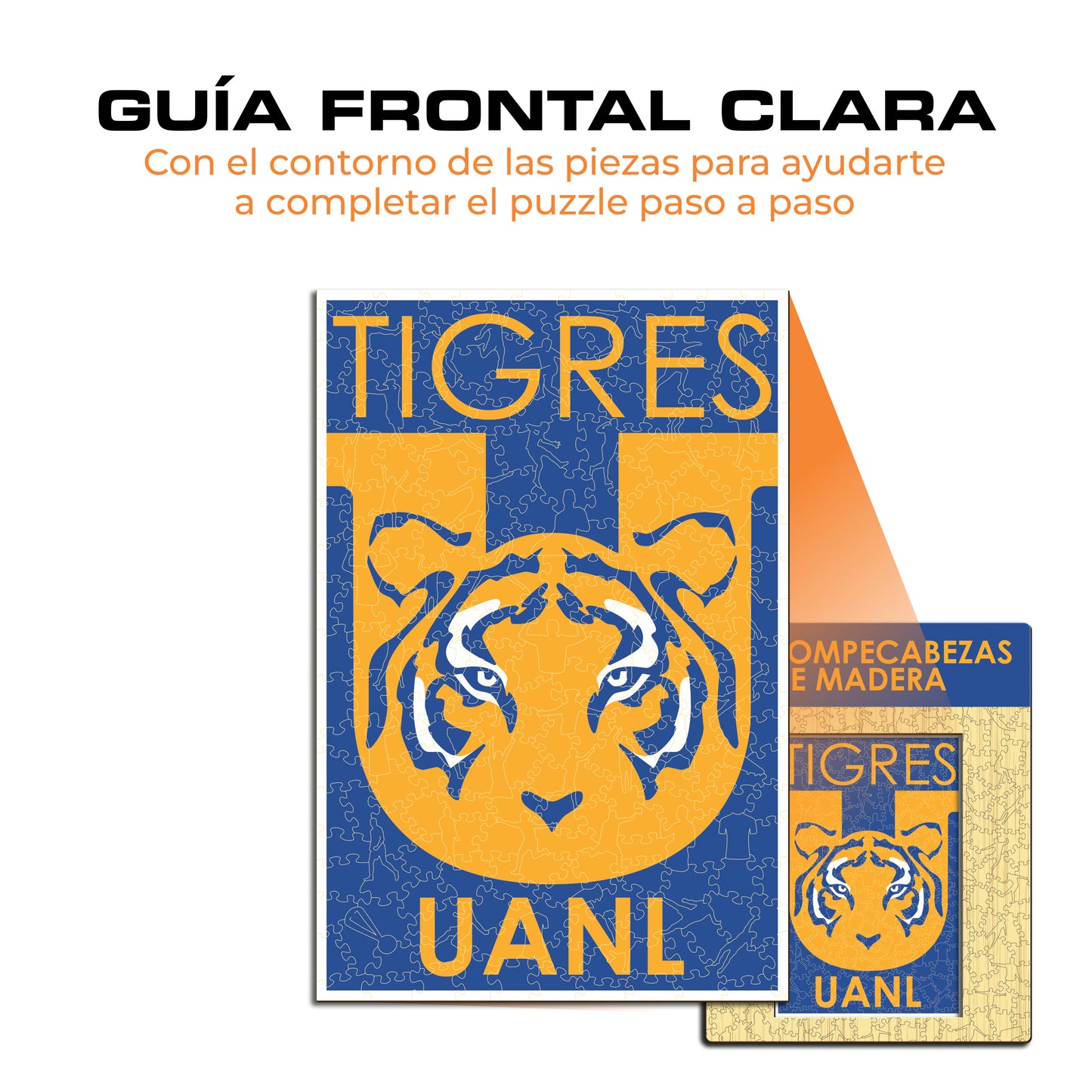 Tigres UANL® Logo - Rompecabezas de Madera