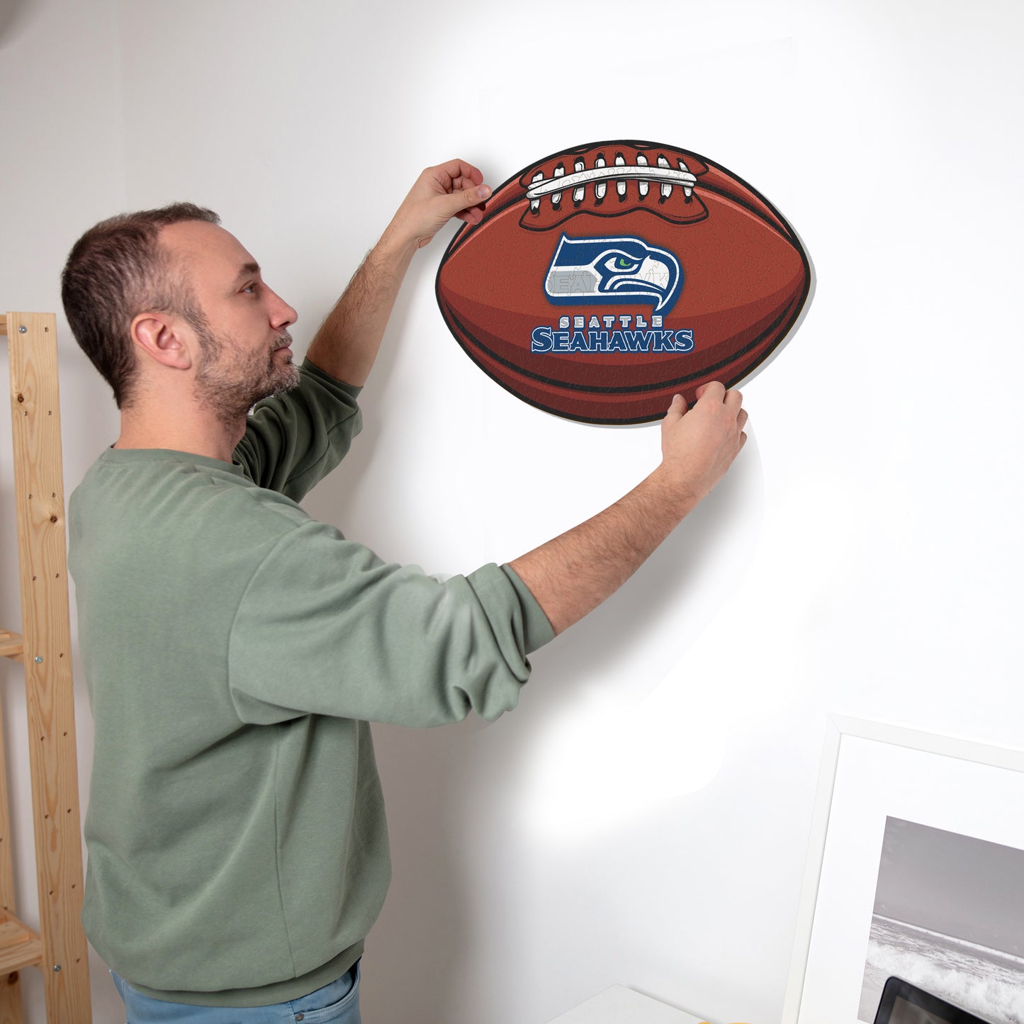 Seattle Seahawks™ - Rompecabezas de Madera