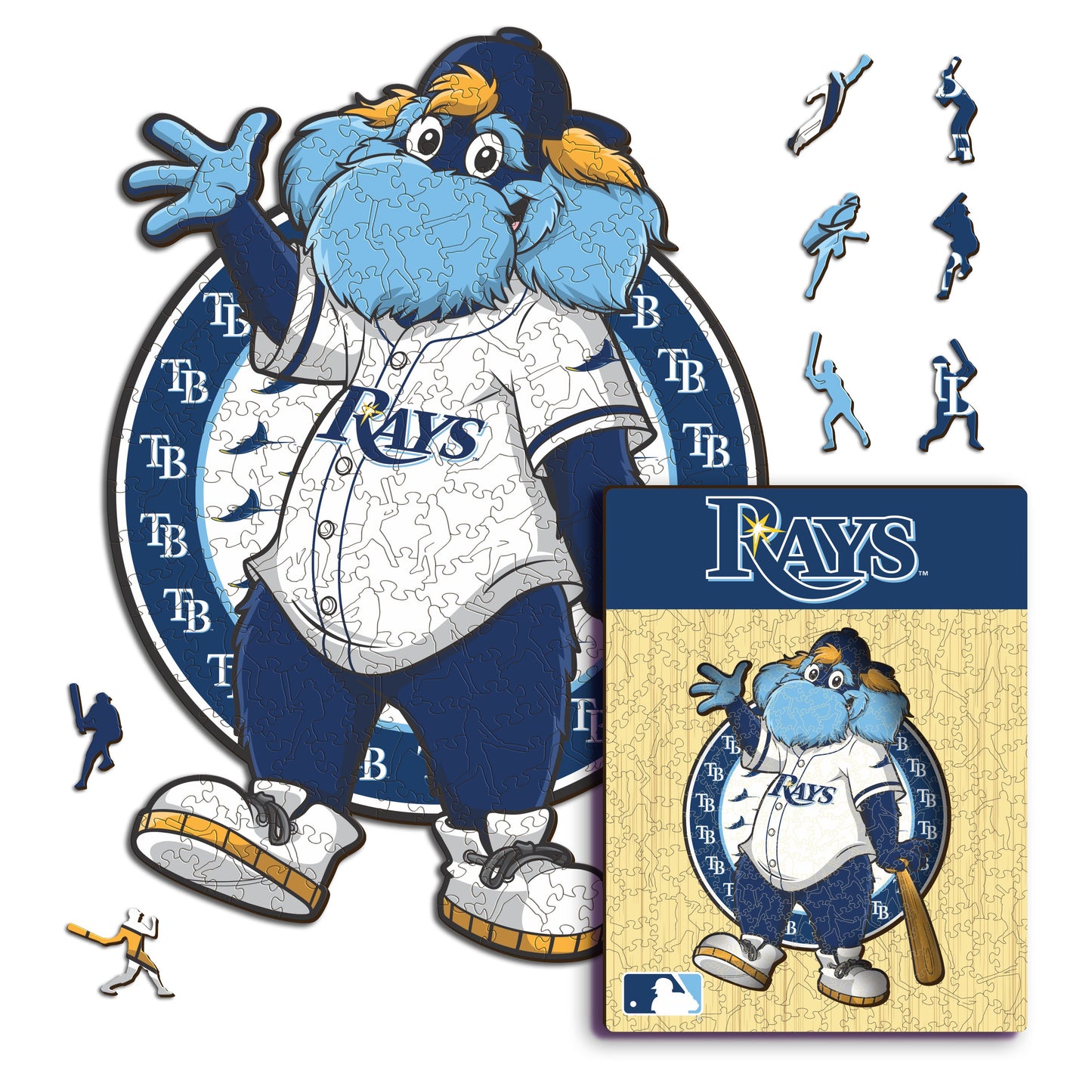 Tampa Bay Rays™ Mascota - Rompecabezas de Madera