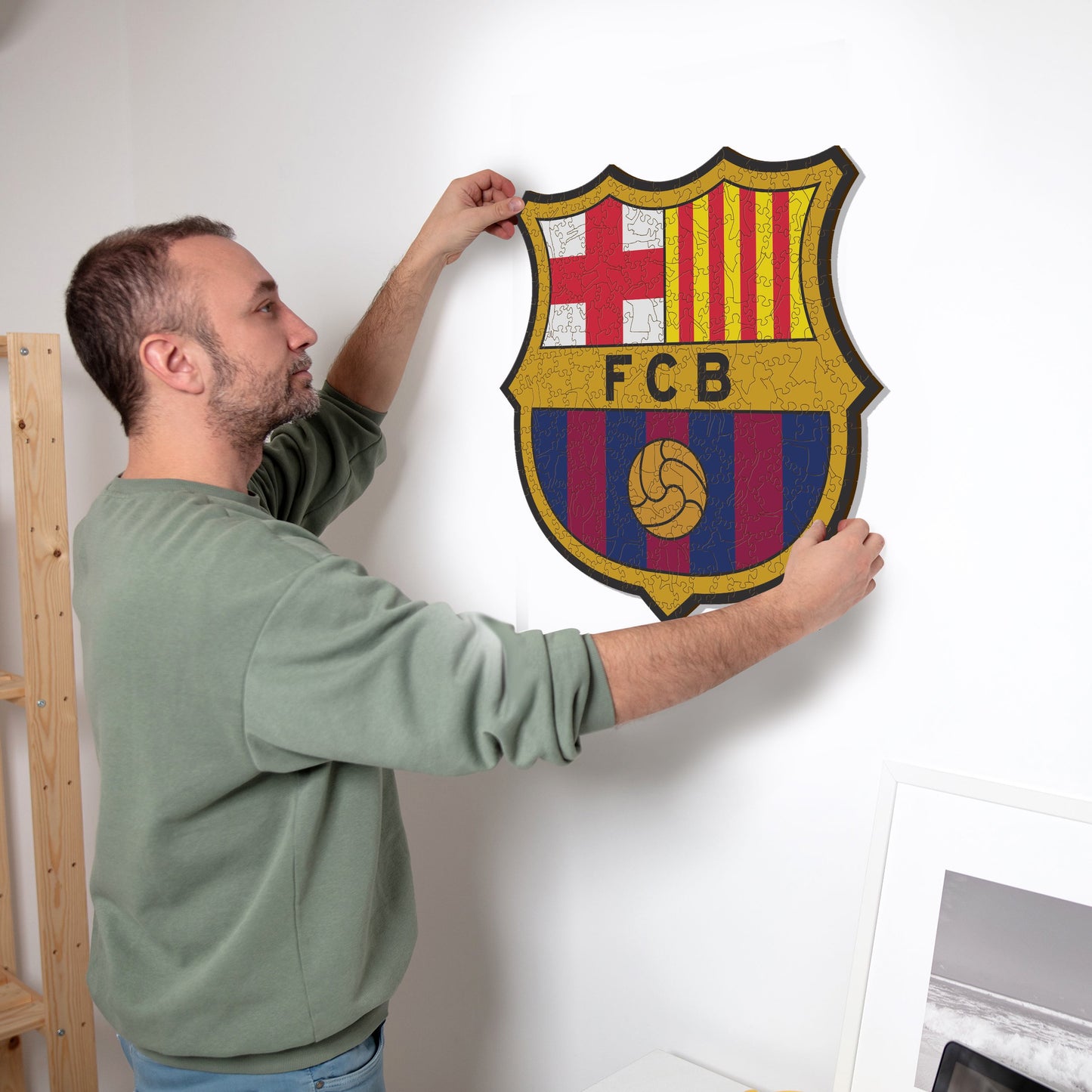 FC Barcelona® Logo - Rompecabezas de Madera