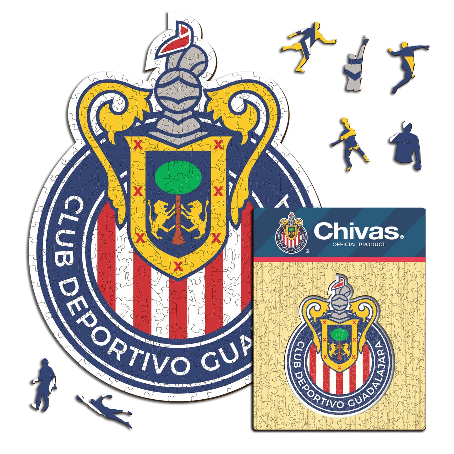 Chivas Guadalajara® Logo - Rompecabezas de Madera
