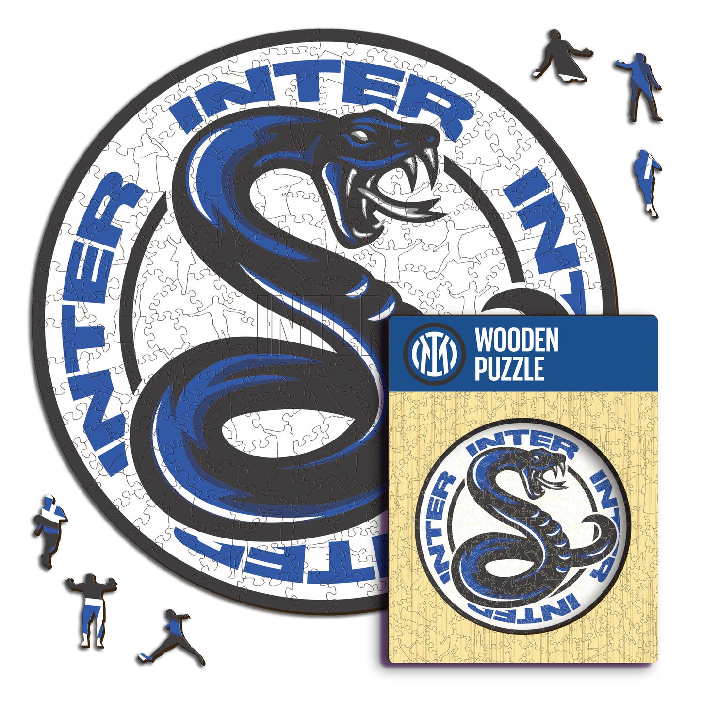 FC Inter® Serpiente - Rompecabezas de Madera