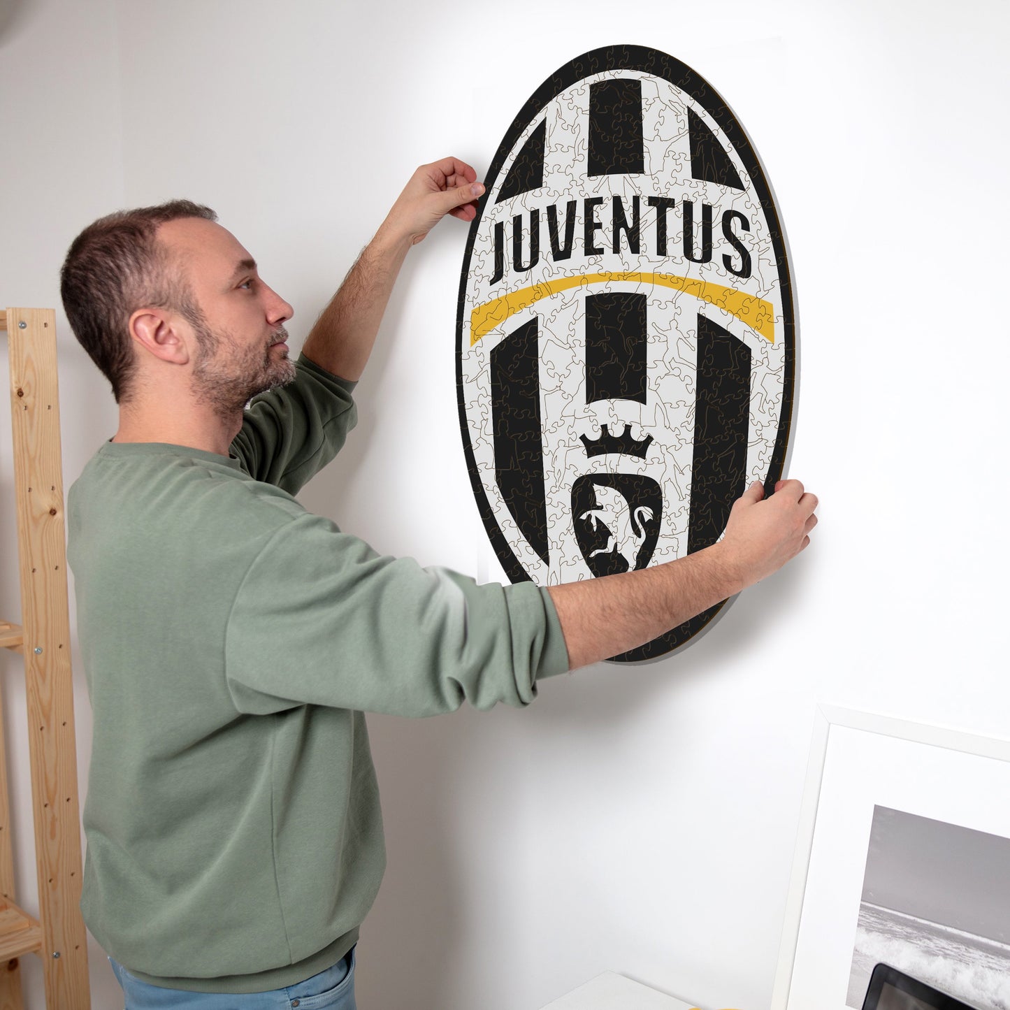 Juventus FC® Retro Logo - Rompecabezas de Madera