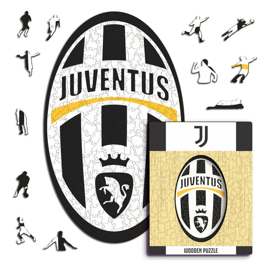 Juventus FC® Retro Logo - Rompecabezas de Madera