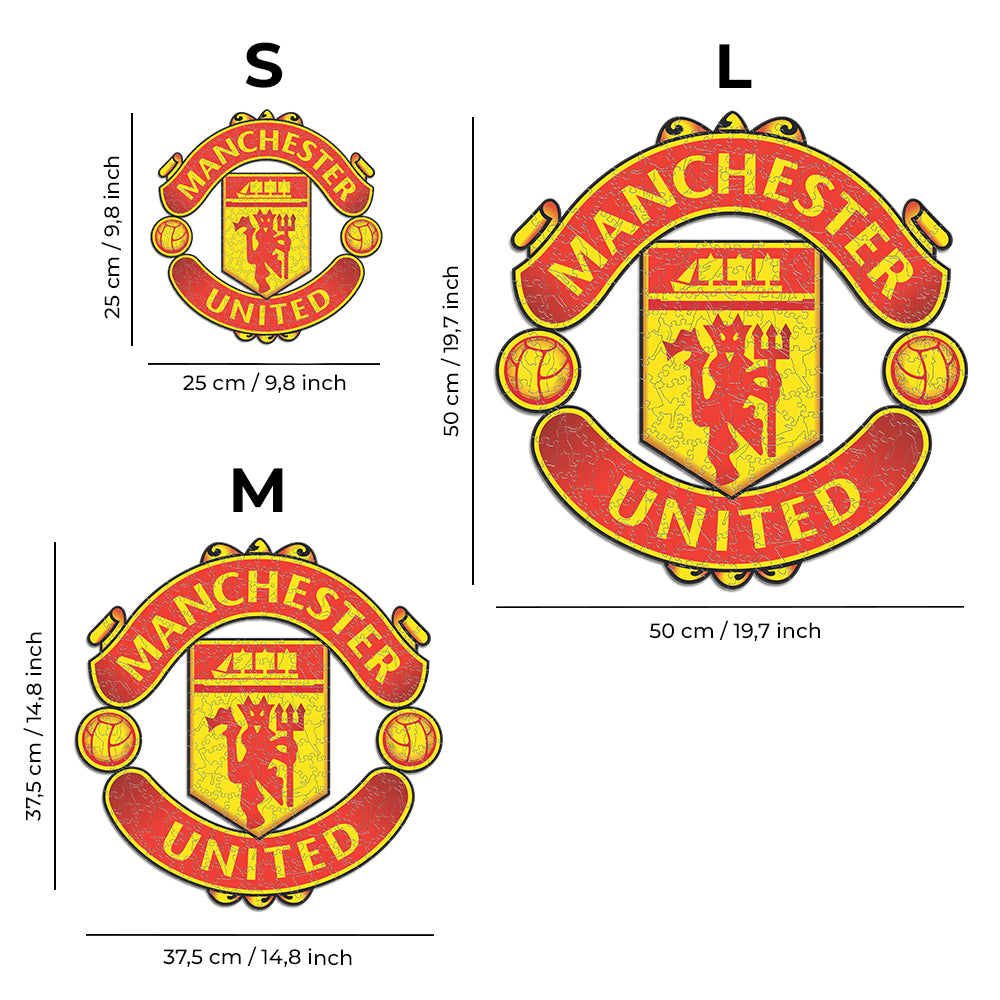 Manchester United FC® Logo - Rompecabezas de Madera