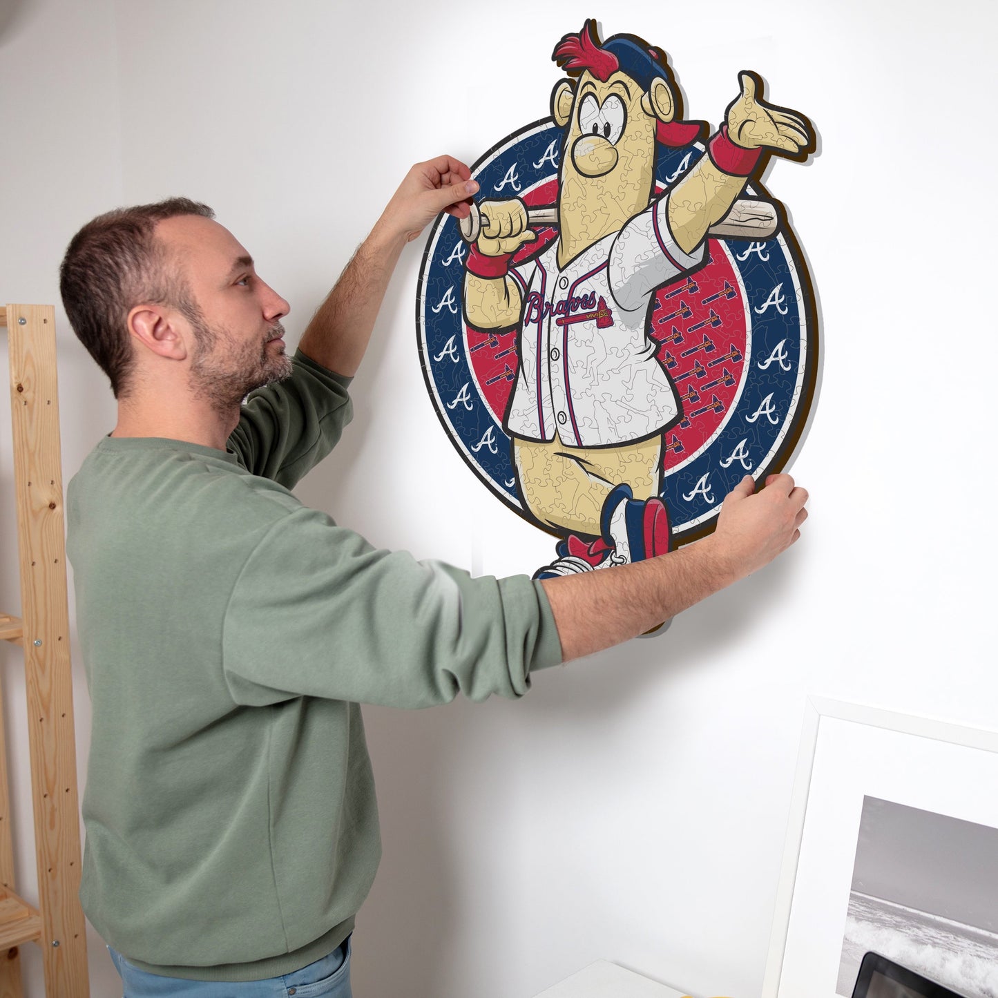 Atlanta Braves™ Mascota - Rompecabezas de Madera