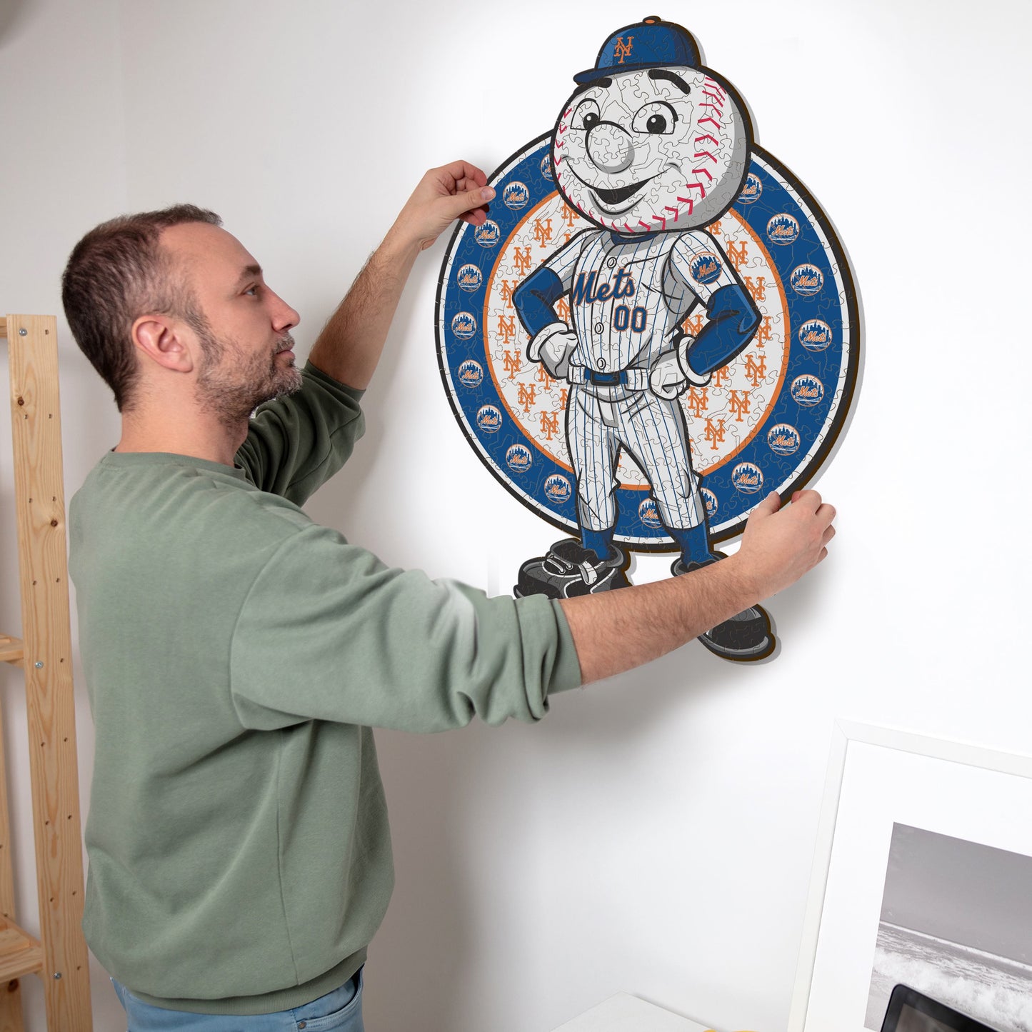 New York Mets™ Mascota - Rompecabezas de Madera