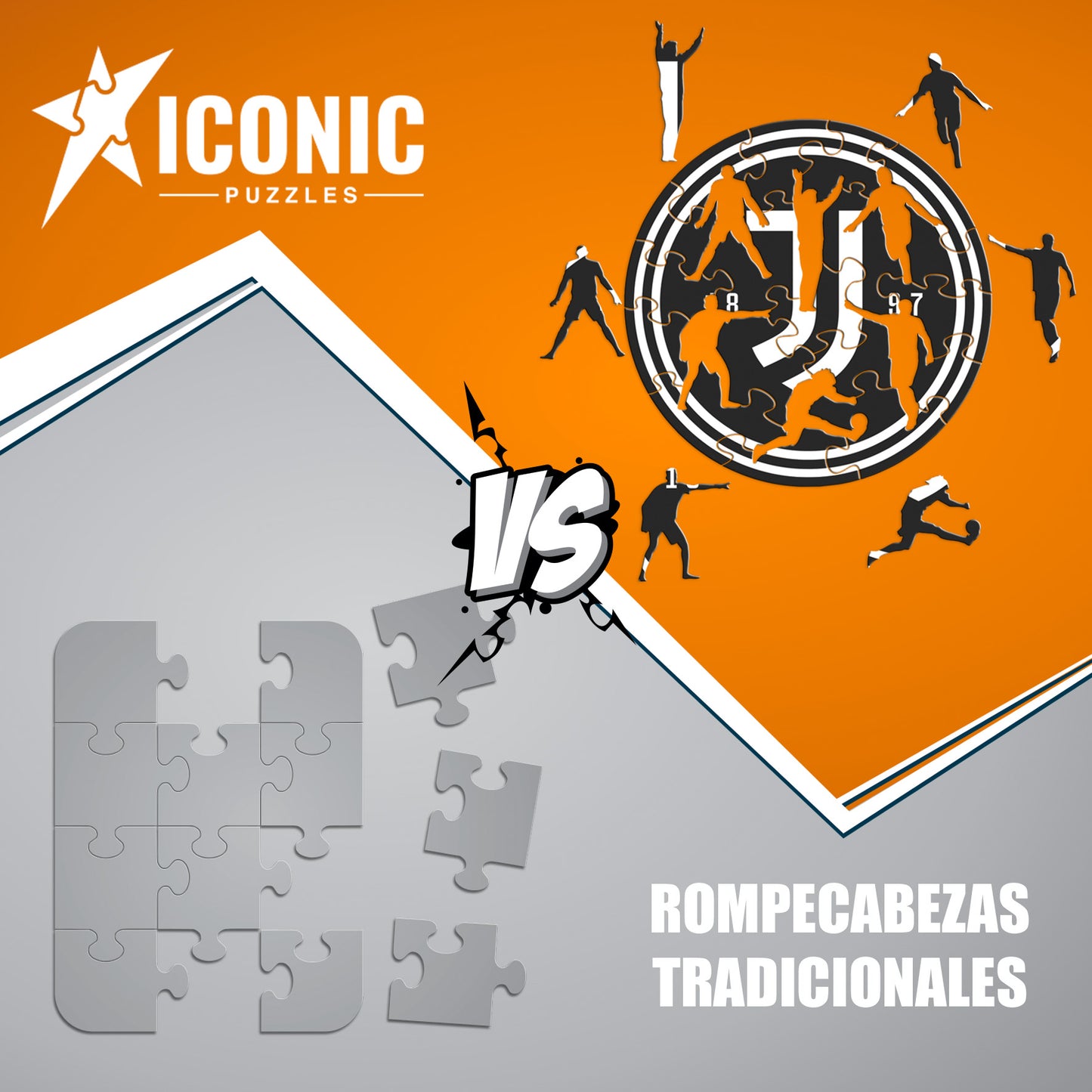 Juventus FC® Logo - Rompecabezas de Madera
