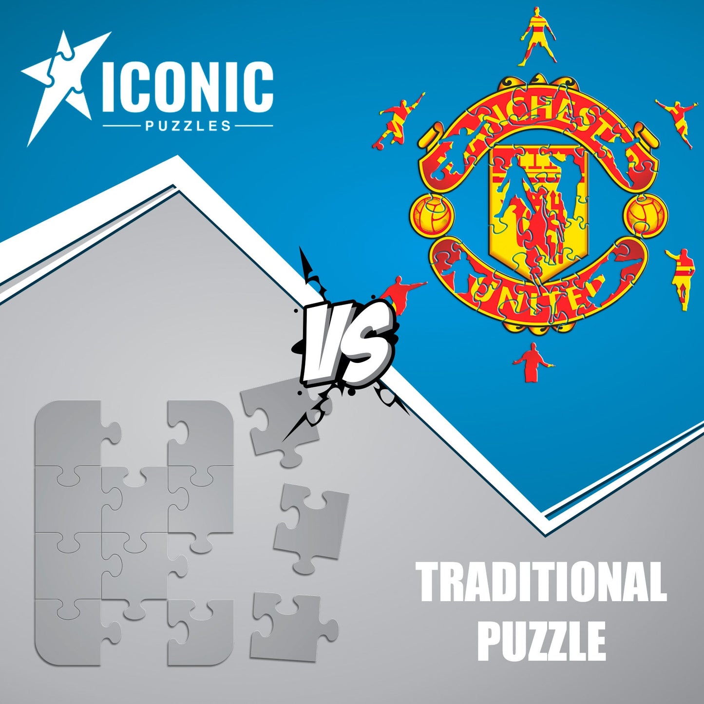 Manchester United FC® Logo - Rompecabezas de Madera