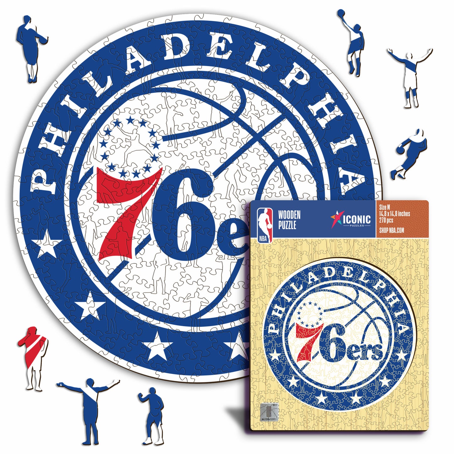 Philadelphia 76ers™ - Rompecabezas de Madera