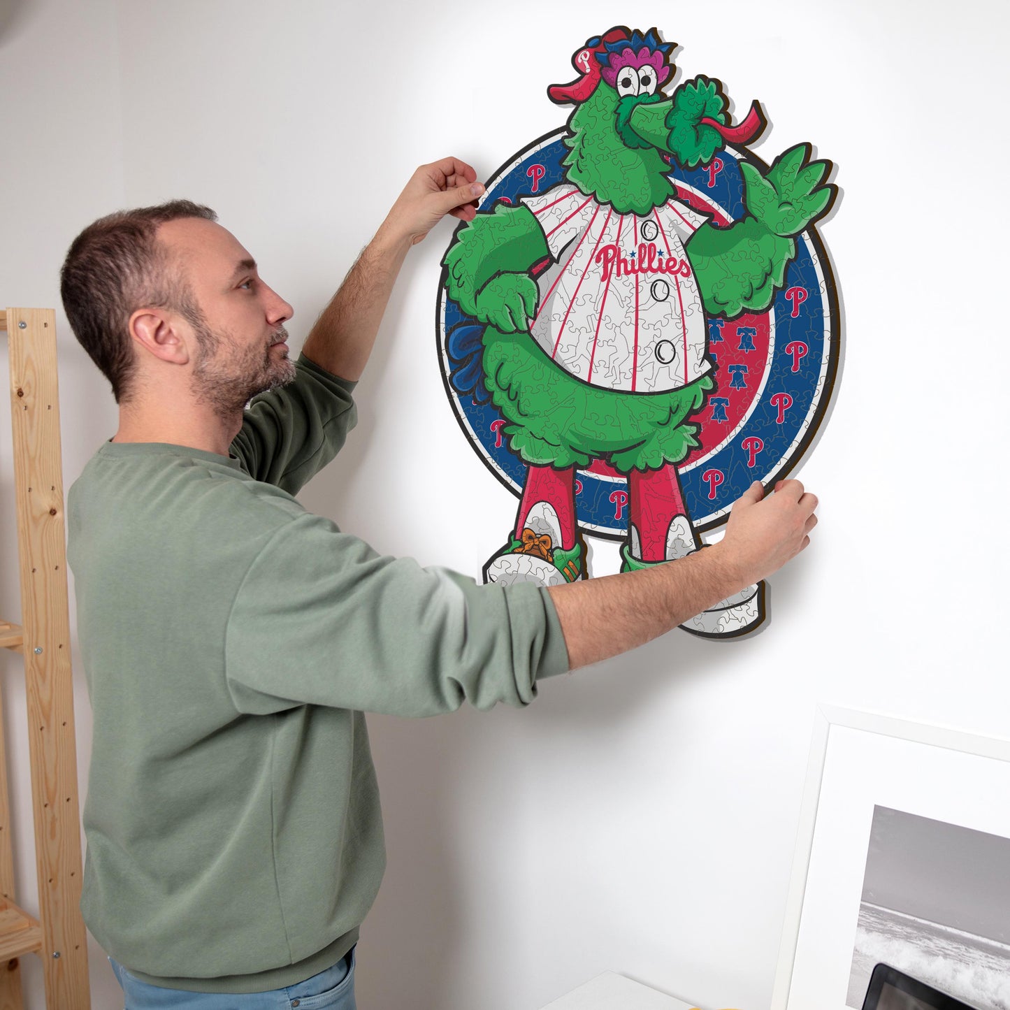 Philadelphia Phillies™ Mascota - Rompecabezas de Madera