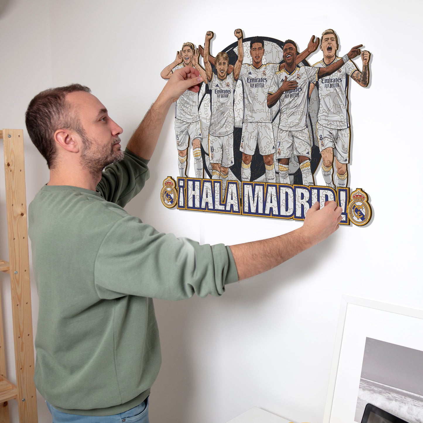 5 Jugadores Real Madrid CF® - Rompecabezas de Madera
