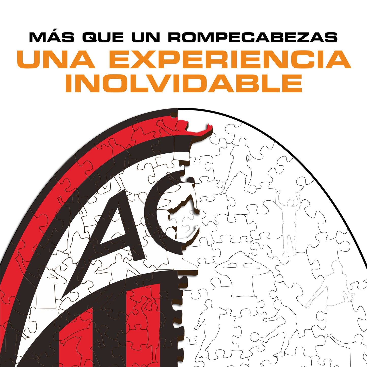 AC Milan® Logo - Rompecabezas de Madera