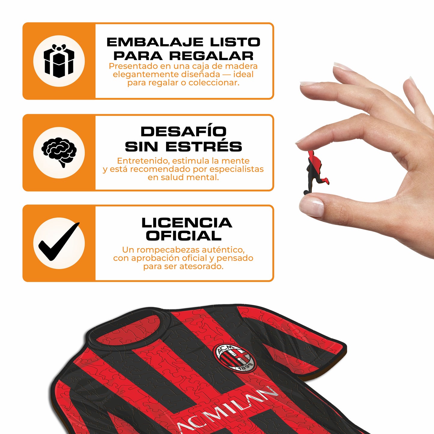 AC Milan® Camiseta - Rompecabezas de Madera