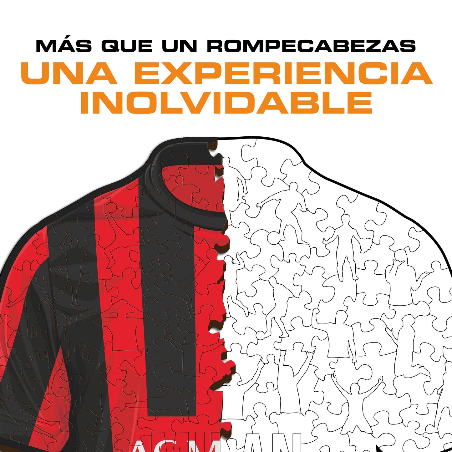 AC Milan® Camiseta - Rompecabezas de Madera